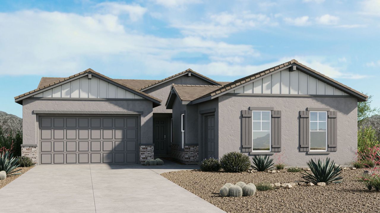 Representative exterior photo of a completed home built from the Camelback by Taylor Morrison in Ladera Trails, Peoria, AZ (Image 2).