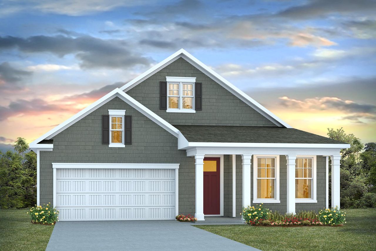 Representative exterior photo of a completed home built from the DARBY by D.R. Horton in Ranch Haven, Murrells Inlet, SC (Image 2).