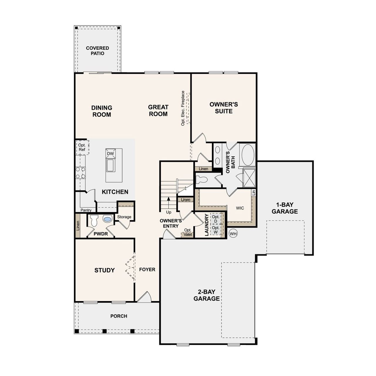 2D floor plan layout of this home in Averitt Landing, Lebanon, TN (Image 2).