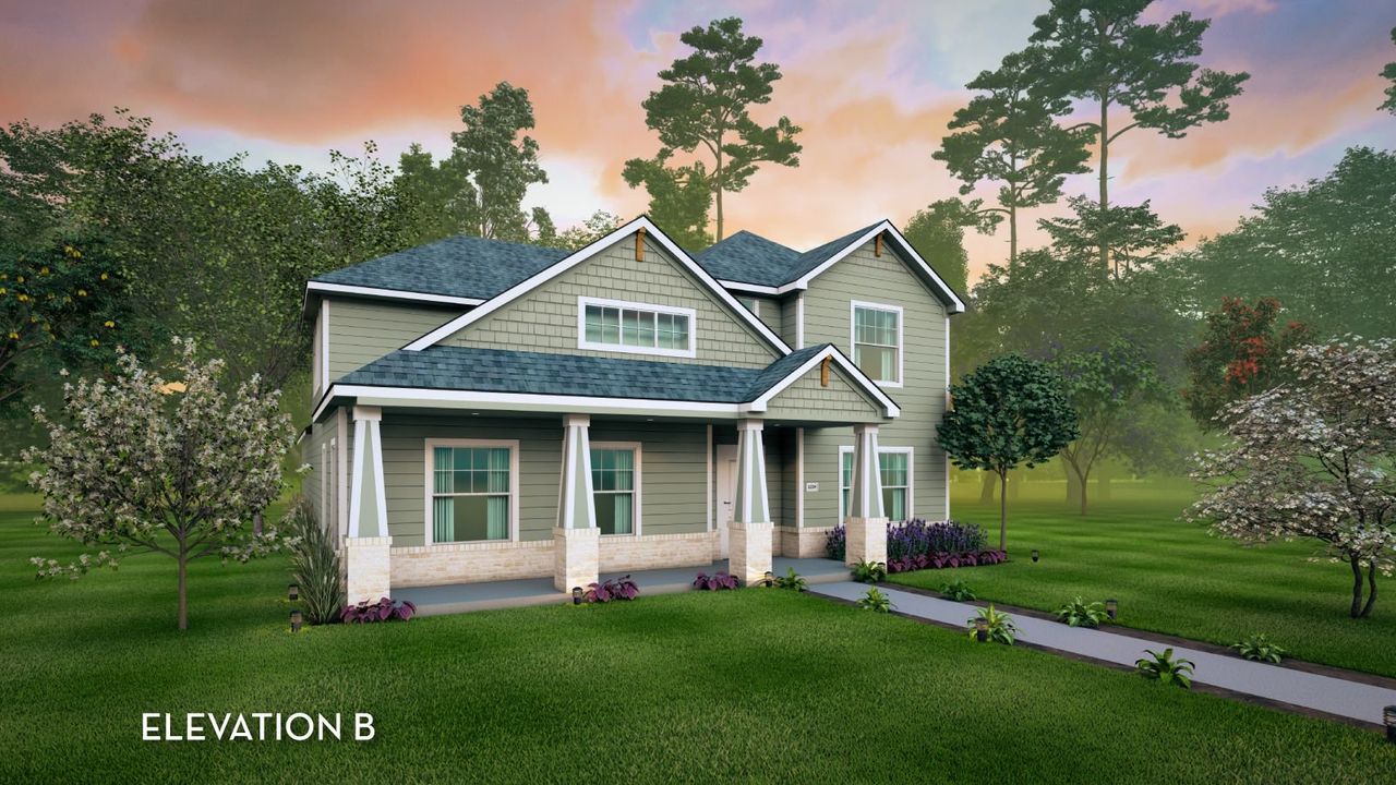 Representative exterior photo of a completed home built from the Jameson by CastleRock Communities in Brooklands, Hutto, TX (Image 2). Representative exterior photo of a completed home built from the Jameson by CastleRock Communities in Brooklands, Hutto, TX (Image 2).