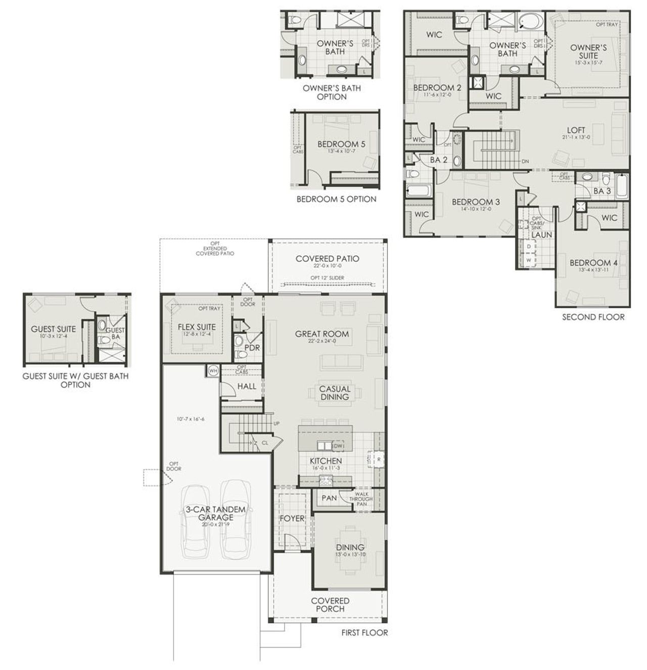 2D floor plan layout for the Plan 3475 by Homes by Towne in Laveen Vistas II, Phoenix, AZ (Image 2).