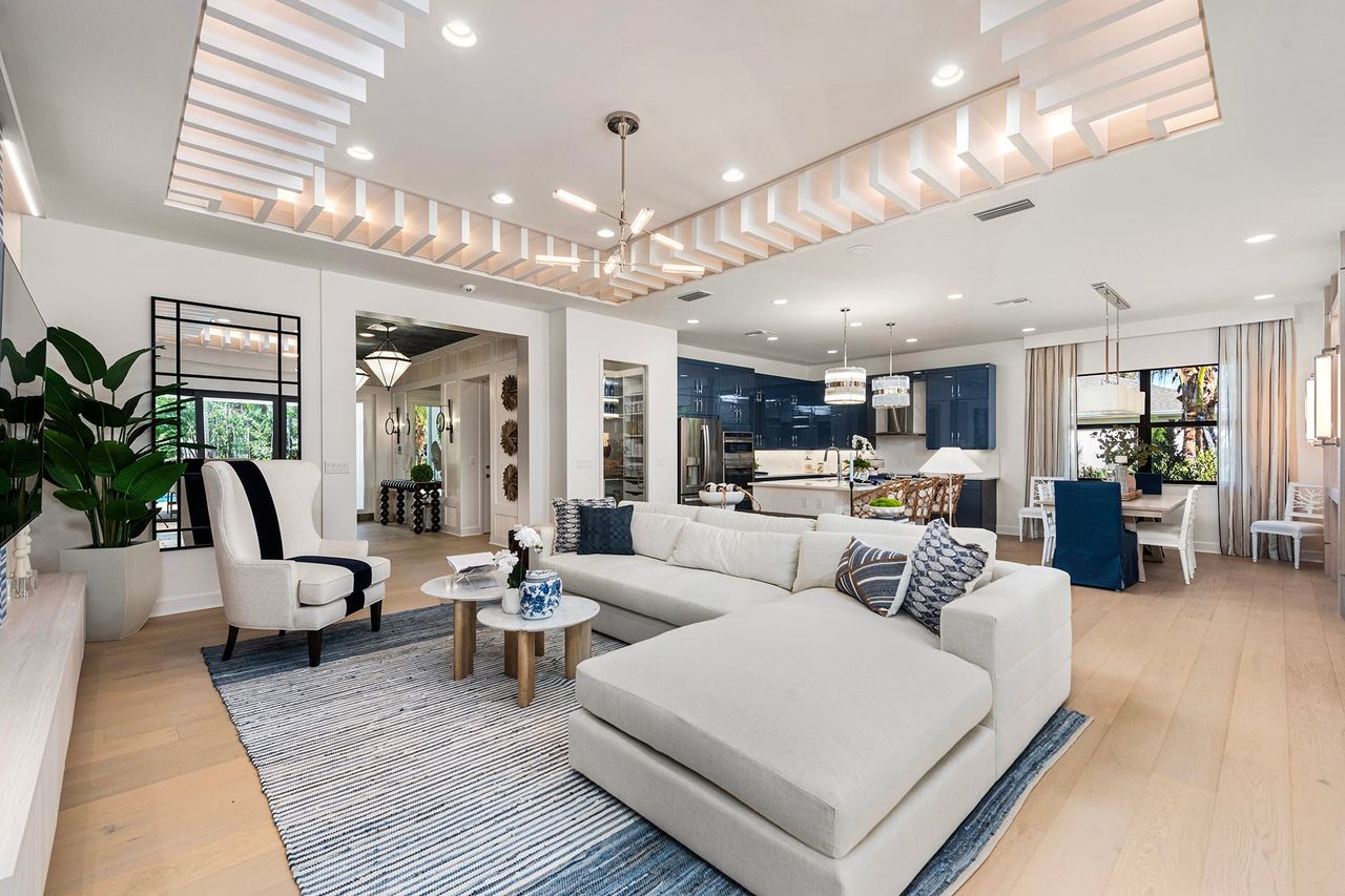 Representative furnished interior of a home built from the Sapphire by GL Homes in Valencia Ridge (55+), Wesley Chapel (Image 2).