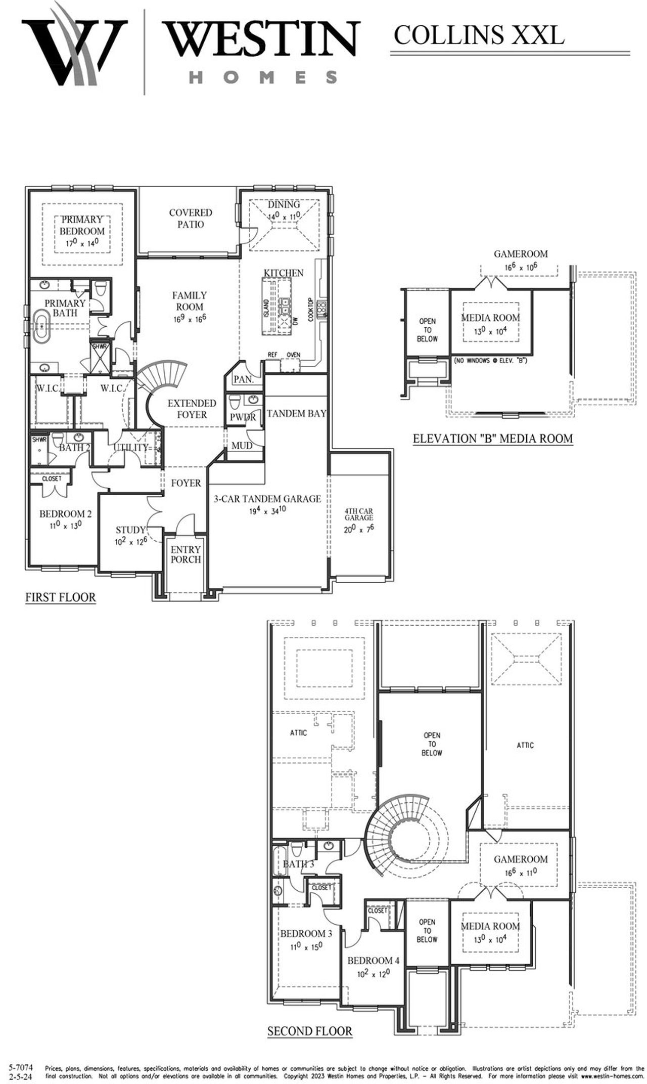 2D floor plan layout of this home in Nolina, Georgetown, TX (Image 2).