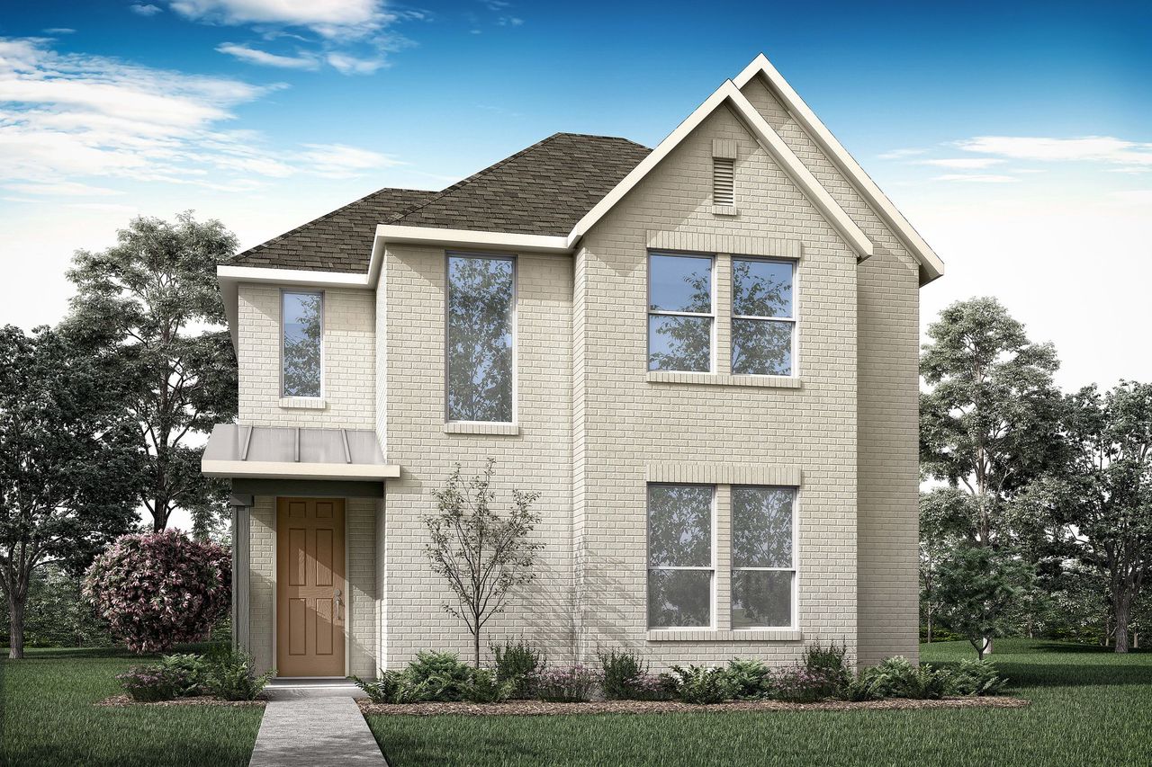 Representative exterior photo of a completed home built from the Palomino by Tri Pointe Homes in Painted Tree, McKinney, TX (Image 2).