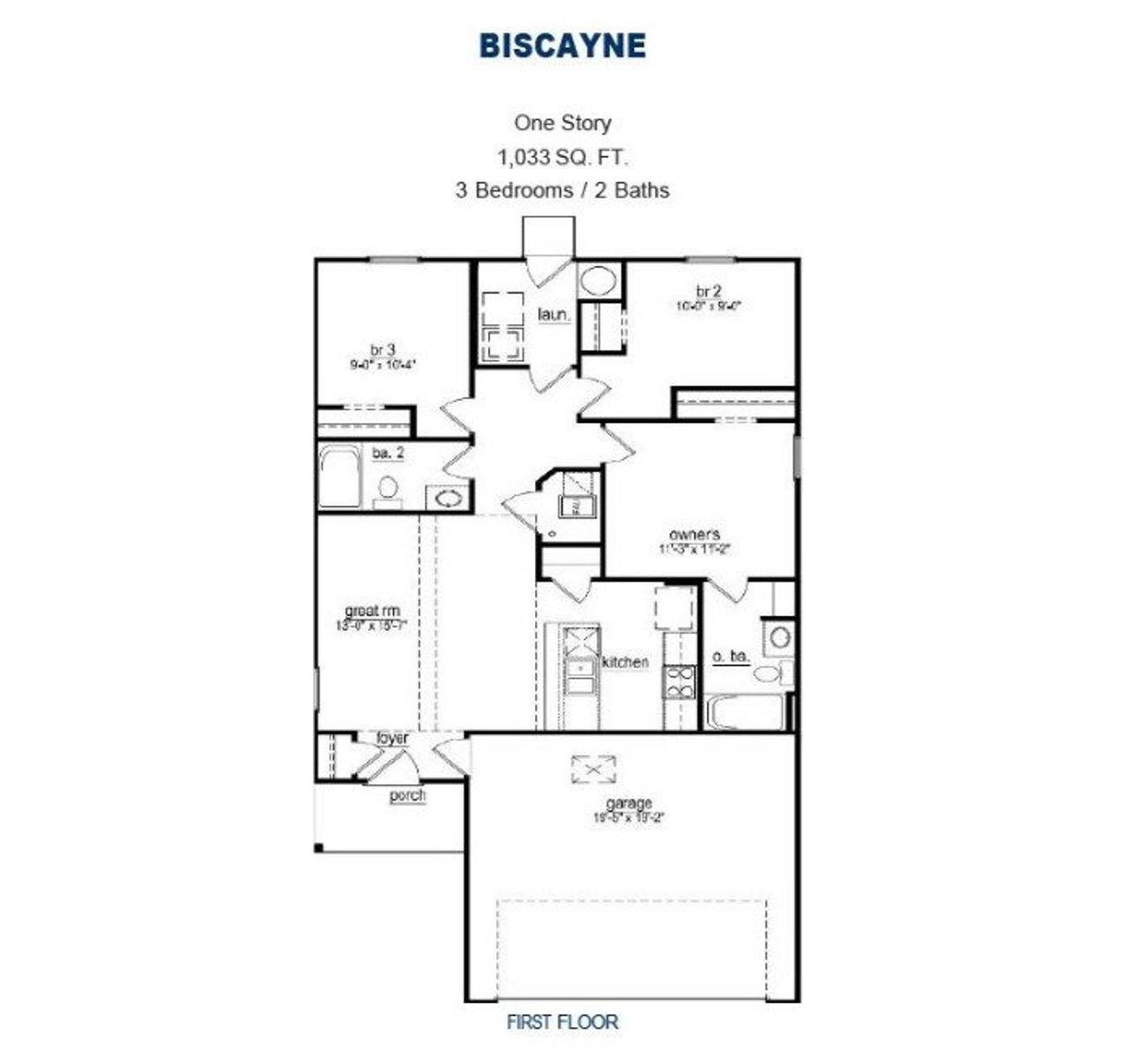 Representative exterior photo of a completed home built from the Biscayne by National HomeCorp in Santa Fe, Cleveland, TX (Image 2). Representative exterior photo of a completed home built from the Biscayne by National HomeCorp in Santa Fe, Cleveland, TX (Image 2).