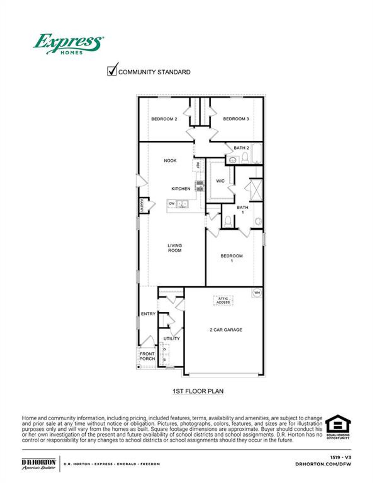 2D floor plan layout of this home in Wildcat Ranch, Crandall, TX (Image 2). 2D floor plan layout of this home in Wildcat Ranch, Crandall, TX (Image 2).