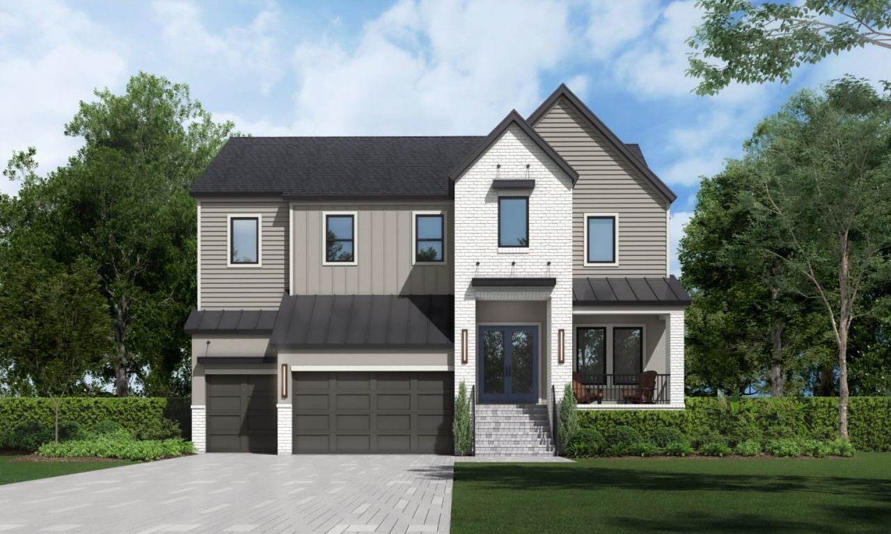 Representative exterior photo of a completed home built from the Verona B by Homes by WestBay in City Homes - South Tampa, Tampa, FL (Image 2).