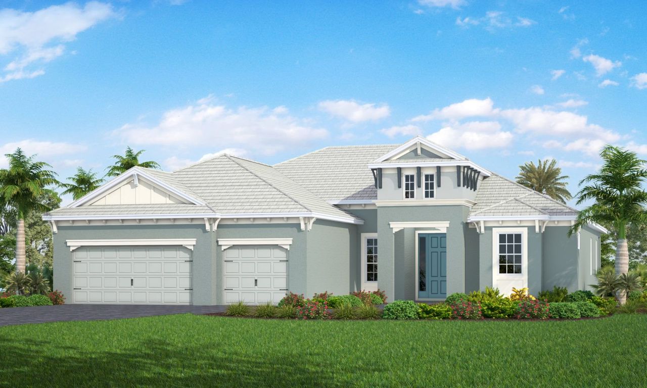 Representative exterior photo of a completed home built from the Captiva by Neal Communities in Windward, Sarasota, FL (Image 2).