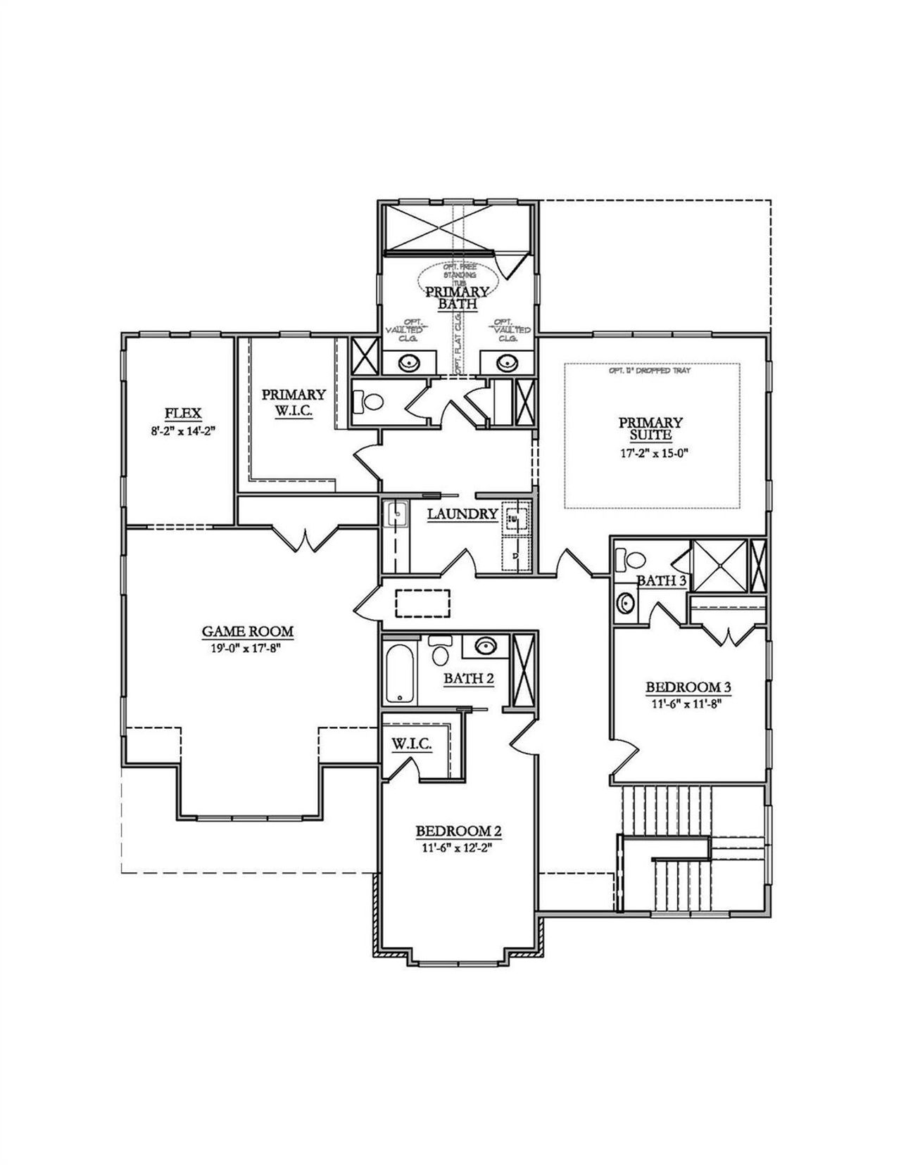 2D floor plan layout of this home in , Charlotte, NC (Image 2).