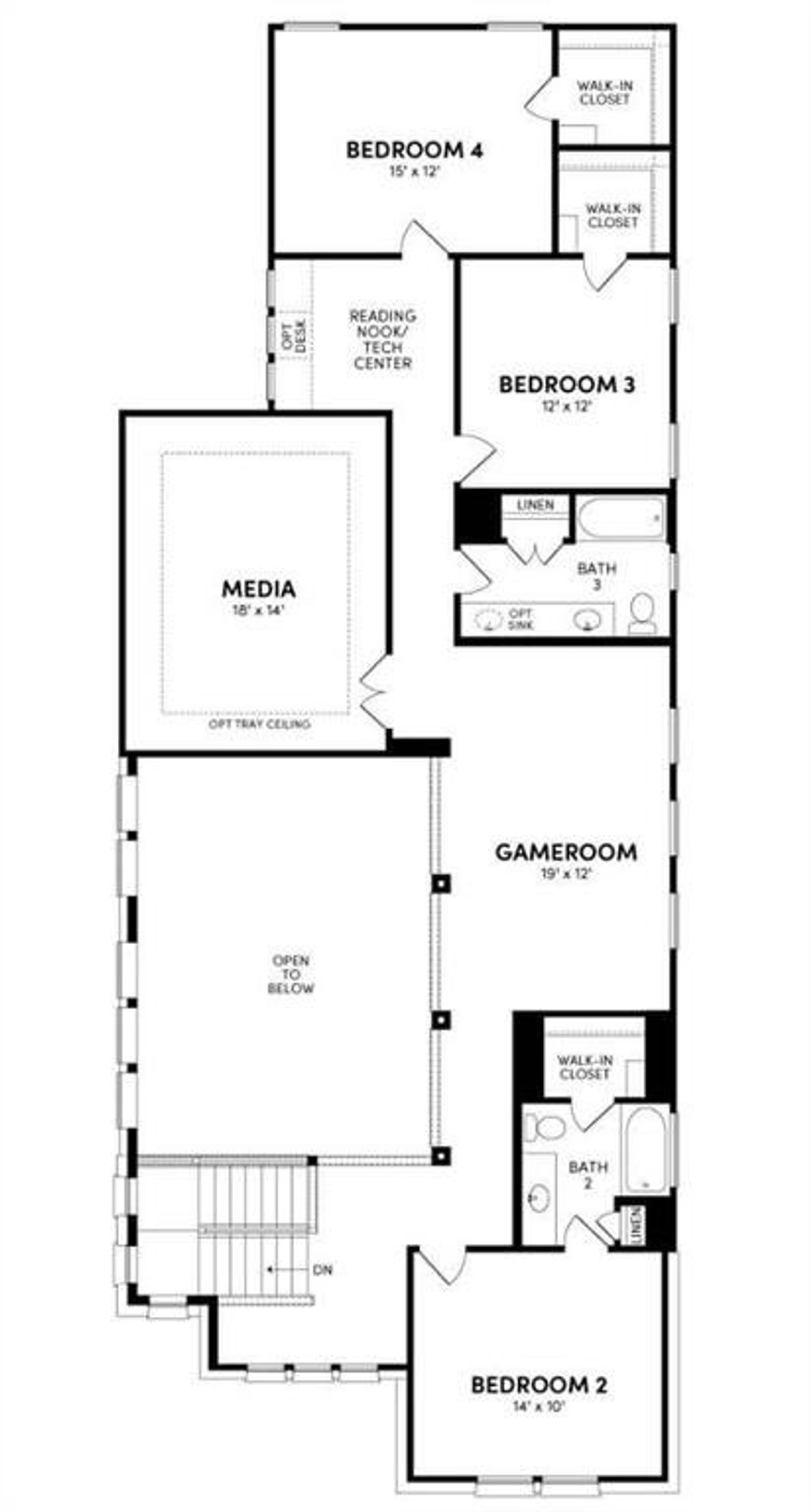 2D floor plan layout of this home in , Frisco, TX (Image 2).