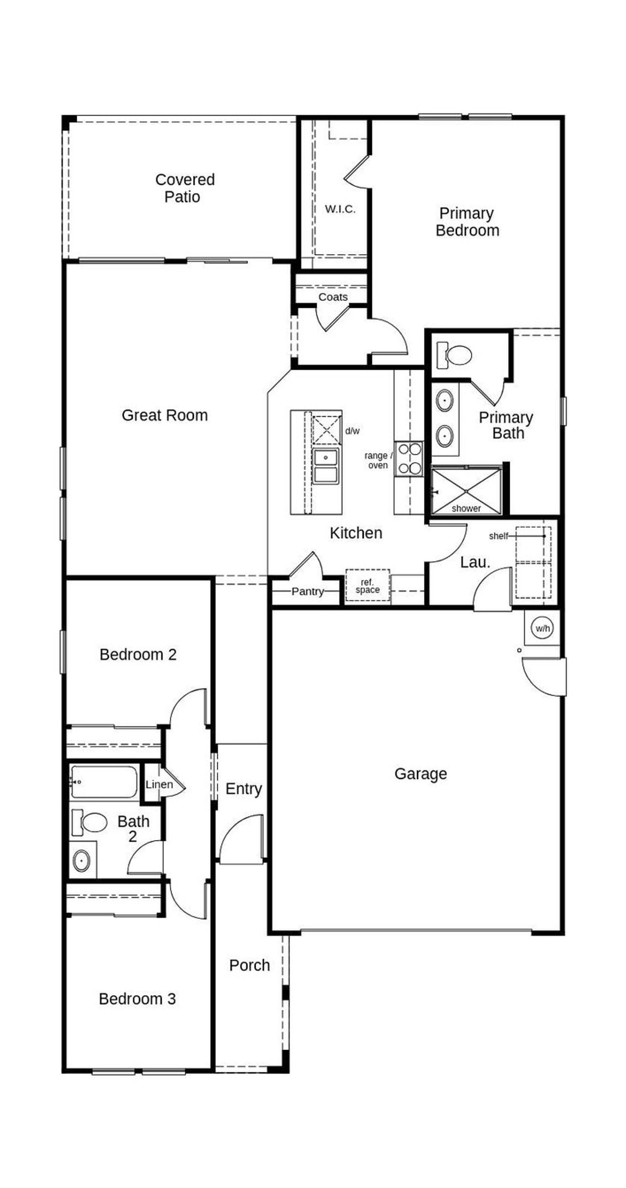 2D floor plan layout of this home in Ventana de Estrellas Enclaves, Goodyear, AZ (Image 2). 2D floor plan layout of this home in Ventana de Estrellas Enclaves, Goodyear, AZ (Image 2).