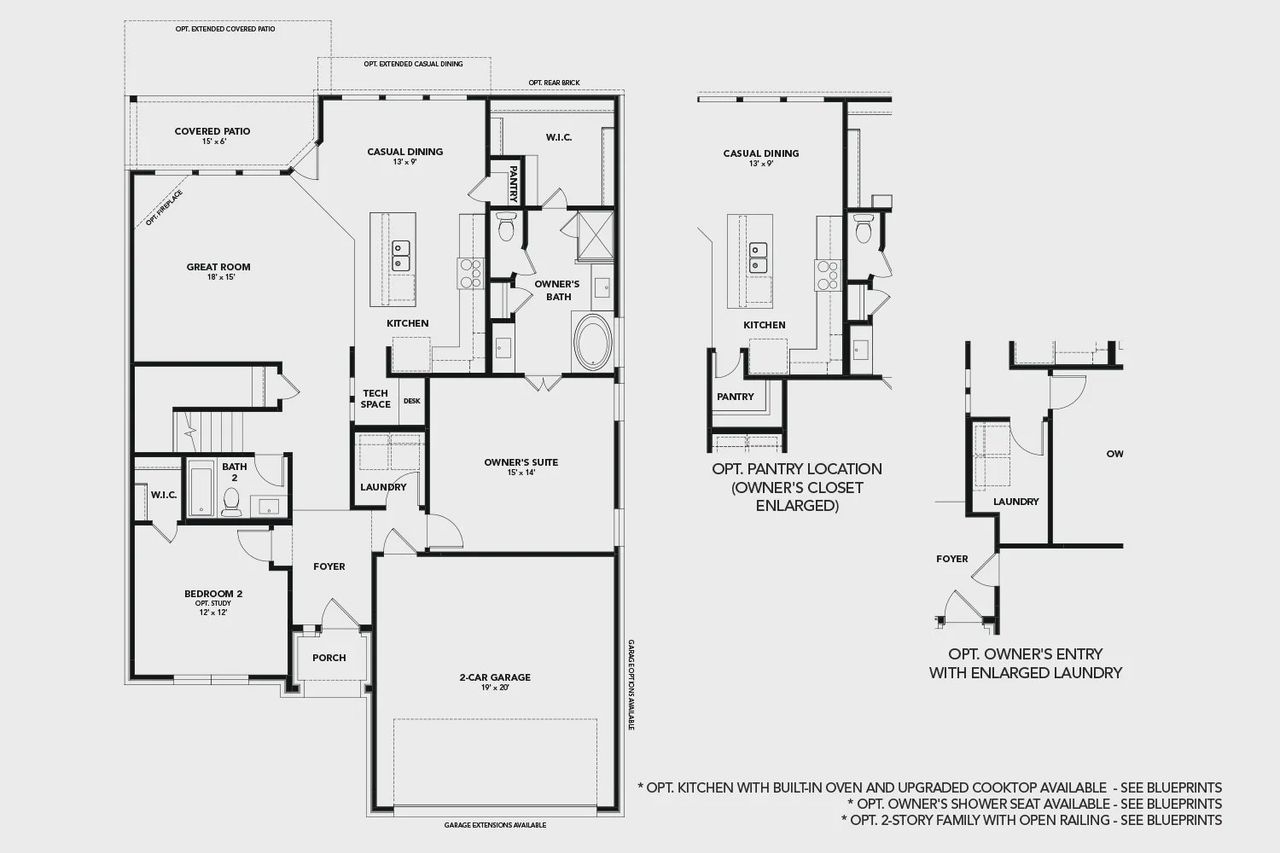2D floor plan layout of this home in Green Meadows Premier, Celina, TX (Image 2). 2D floor plan layout of this home in Green Meadows Premier, Celina, TX (Image 2).