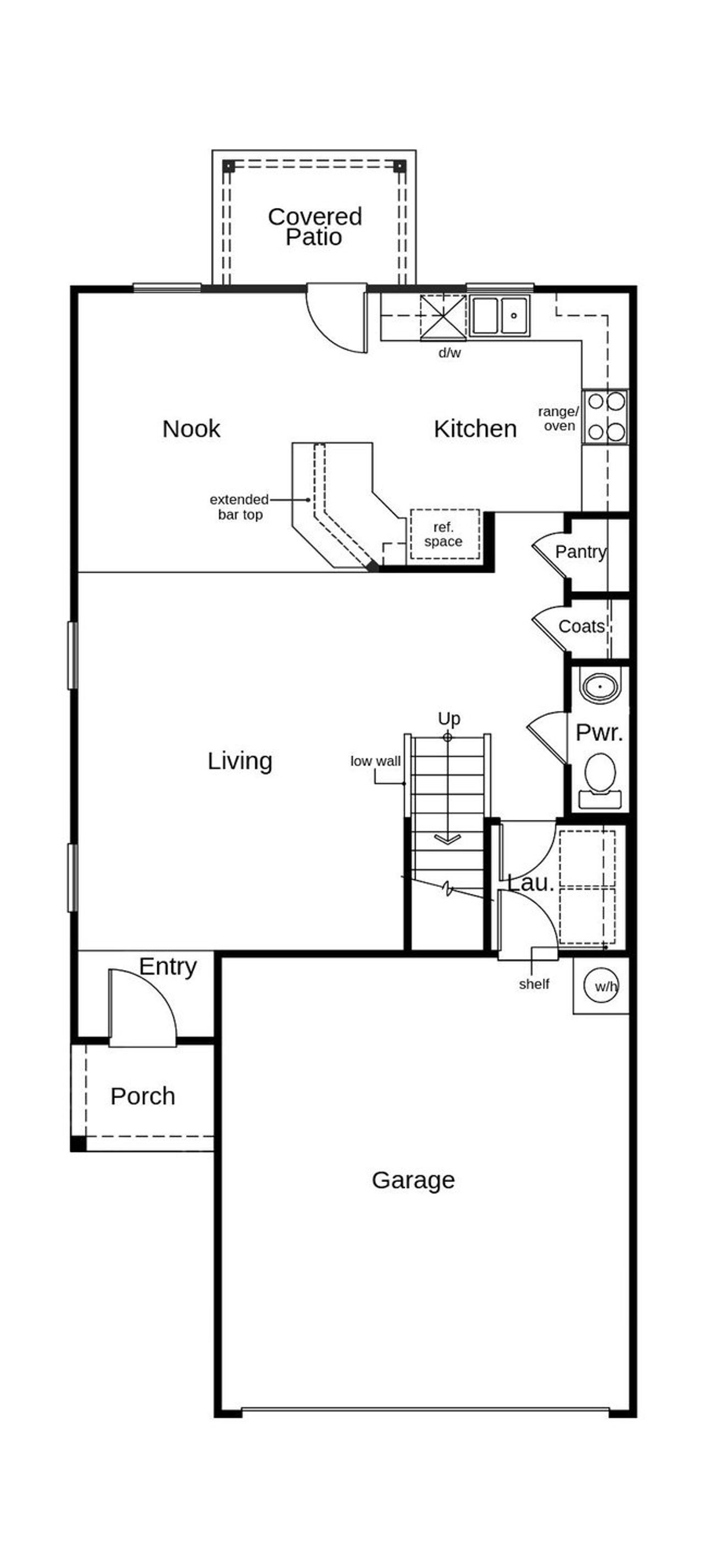 2D floor plan layout of this home in Preserve at Culebra - Villa Collection, San Antonio, TX (Image 2).