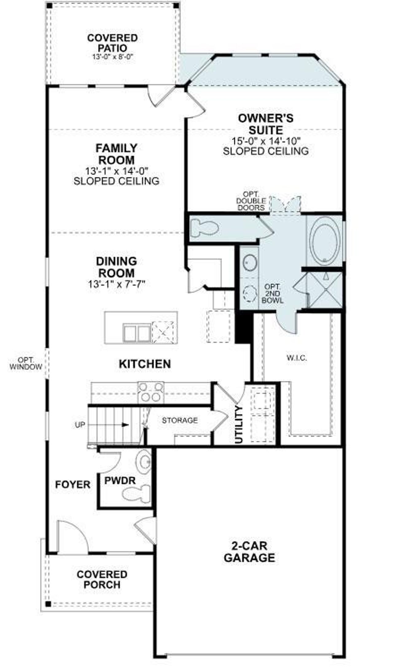 2D floor plan layout of this home in Marvida, Cypress, TX (Image 2).
