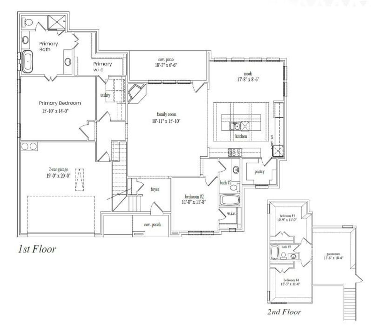 2D floor plan layout of this home in Lake Forest, Woodway, TX (Image 2). 2D floor plan layout of this home in Lake Forest, Woodway, TX (Image 2).