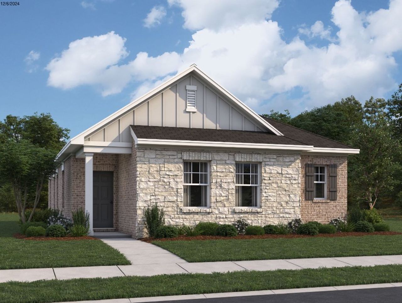 Representative exterior photo of a completed home built from the Venus by Starlight Homes in Brookshire at Legacy Hills, Celina, TX (Image 2). Representative exterior photo of a completed home built from the Venus by Starlight Homes in Brookshire at Legacy Hills, Celina, TX (Image 2).