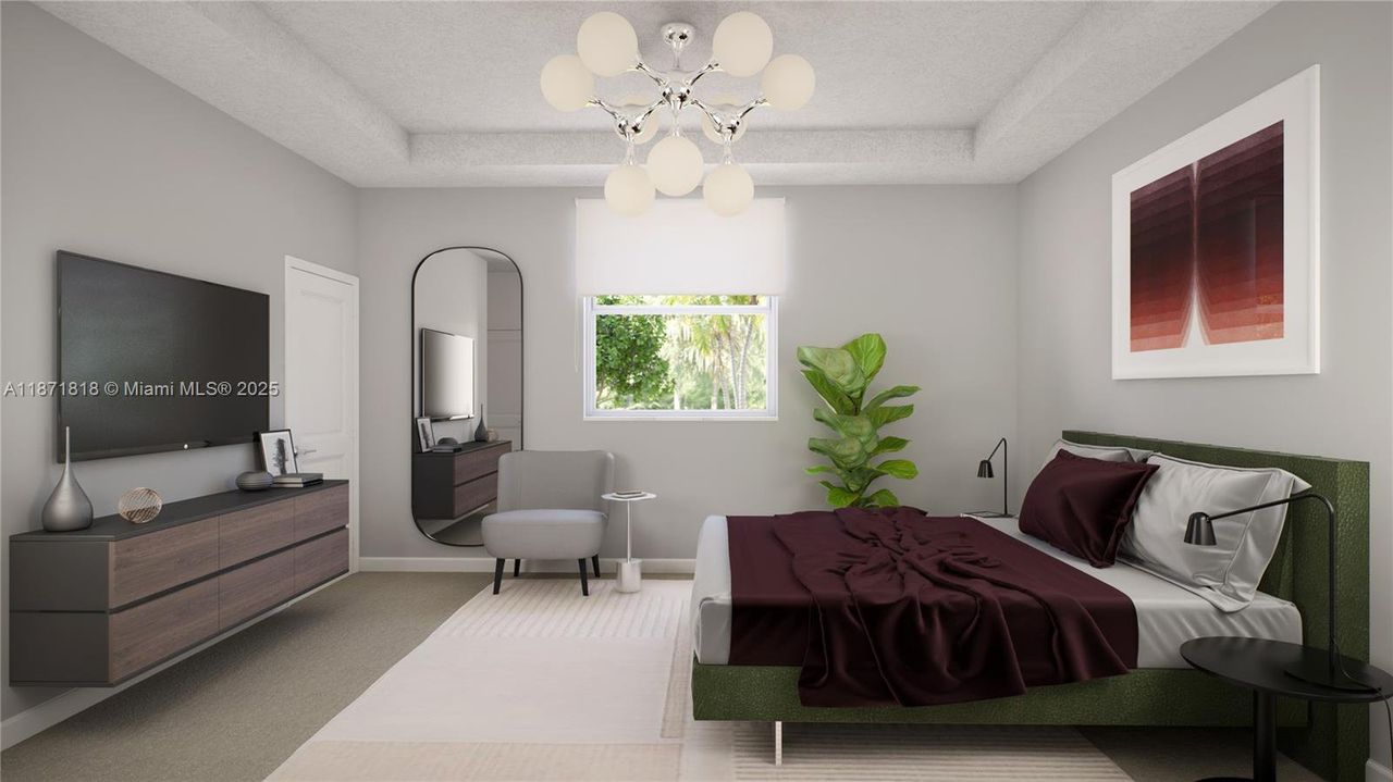 Furnished interior view inside a new home in Salerno, Miami (Image 2).