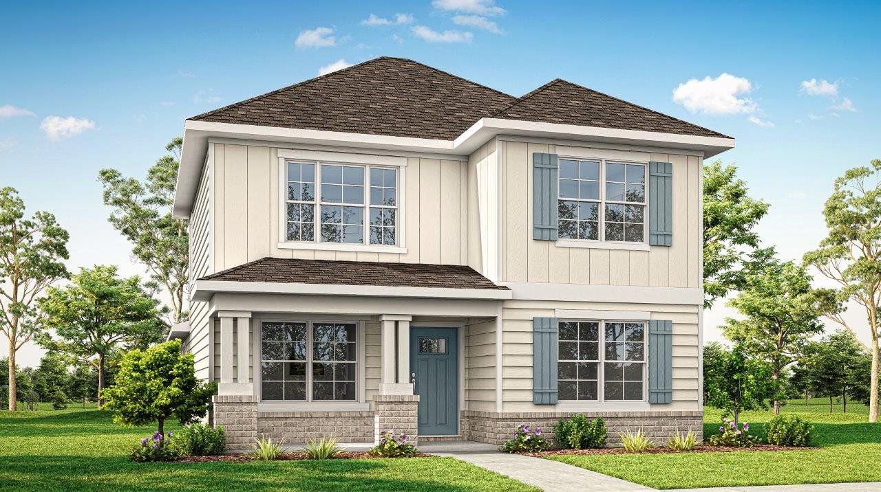 Representative exterior photo of a completed home built from the The Calhoun by D.R. Horton in Fallschase, Tallahassee, FL (Image 2).