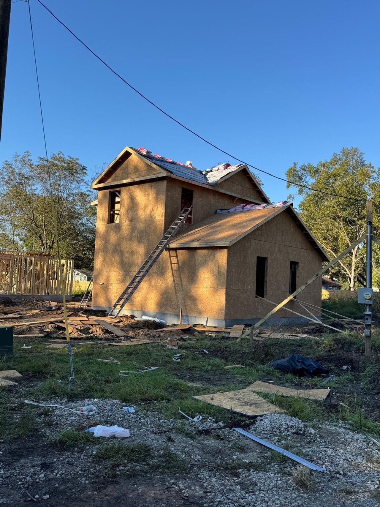 In-progress construction of a new home in , Summerville, SC (Image 2).