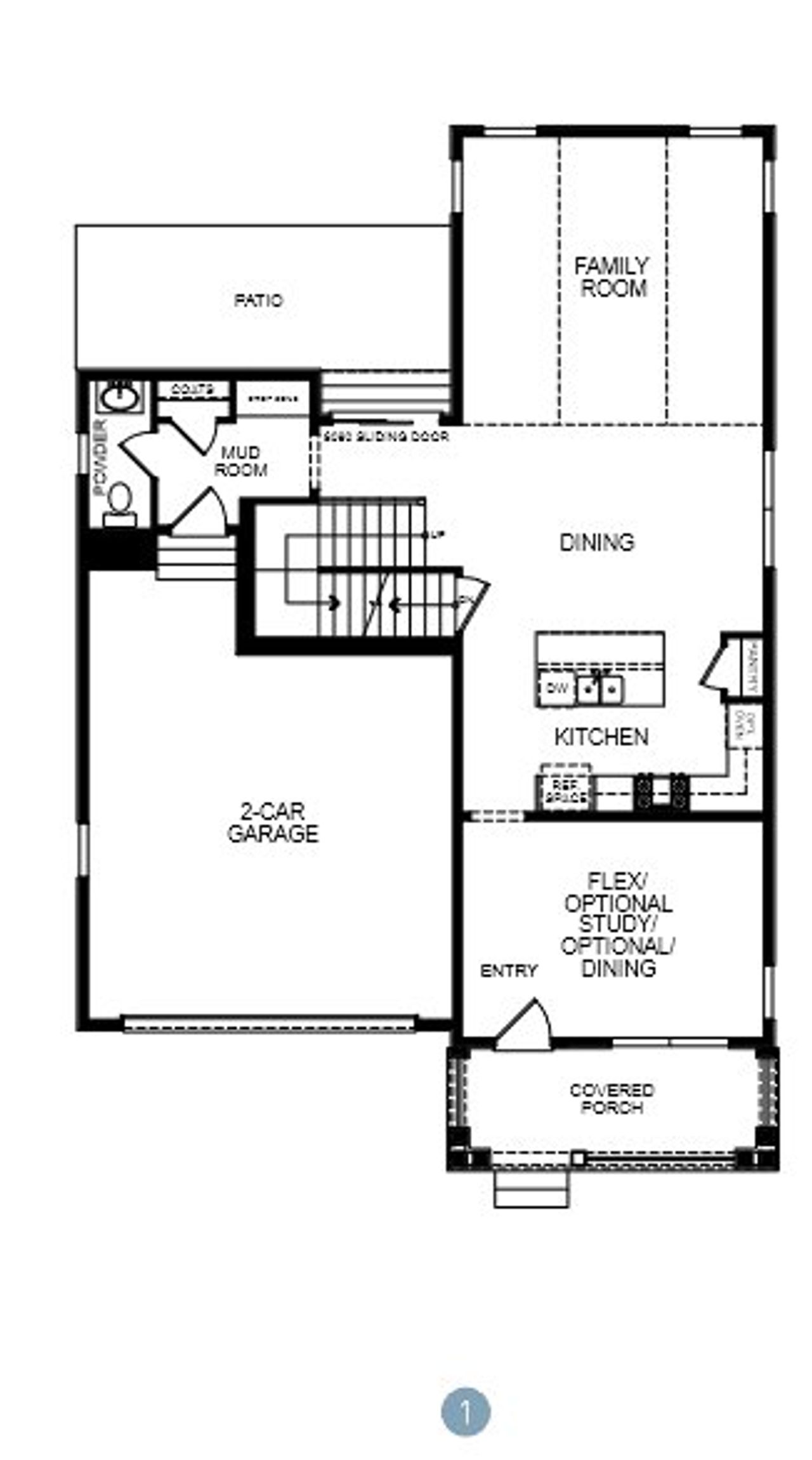 2D floor plan layout for the Homestead Series Del Monaco by SLC Homes in Westerly, Erie, CO (Image 2). 2D floor plan layout for the Homestead Series Del Monaco by SLC Homes in Westerly, Erie, CO (Image 2).
