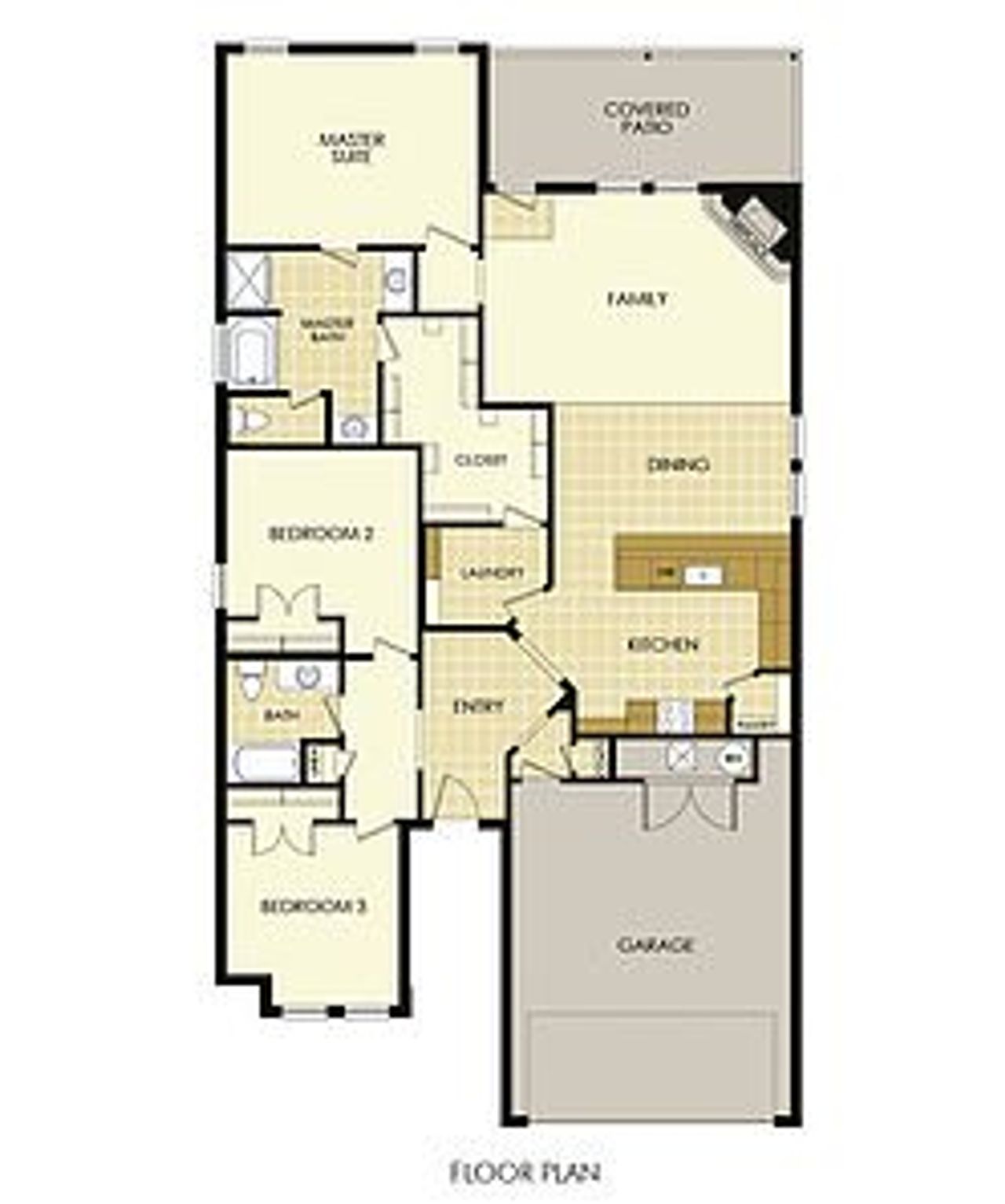 2D floor plan layout for the The Percheron by Wyldewood Homes in The Preserve At Country Ridge, Sherman, TX (Image 2).