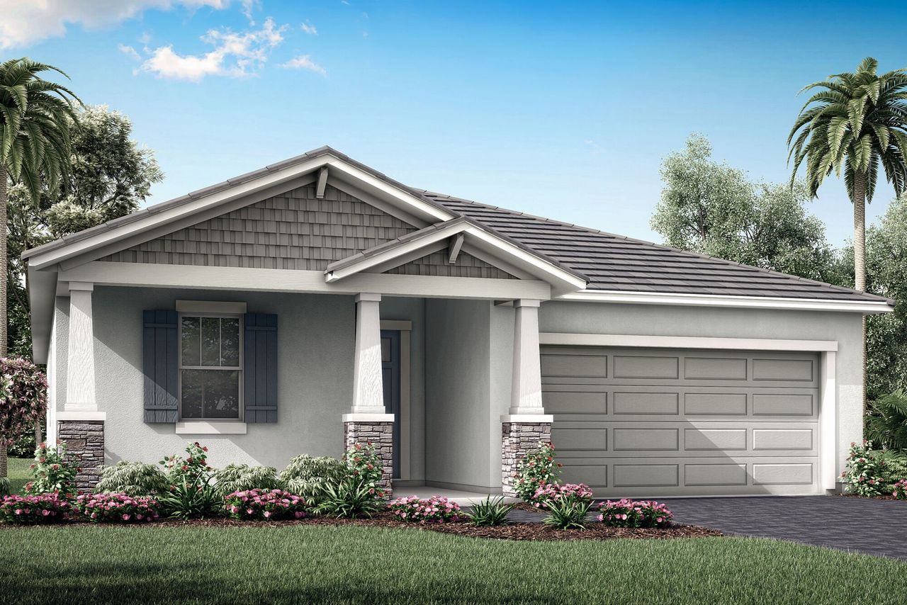 Representative exterior photo of a completed home built from the Cascades II by Mattamy Homes in Wellen Park, Venice, FL (Image 2). Representative exterior photo of a completed home built from the Cascades II by Mattamy Homes in Wellen Park, Venice, FL (Image 2).
