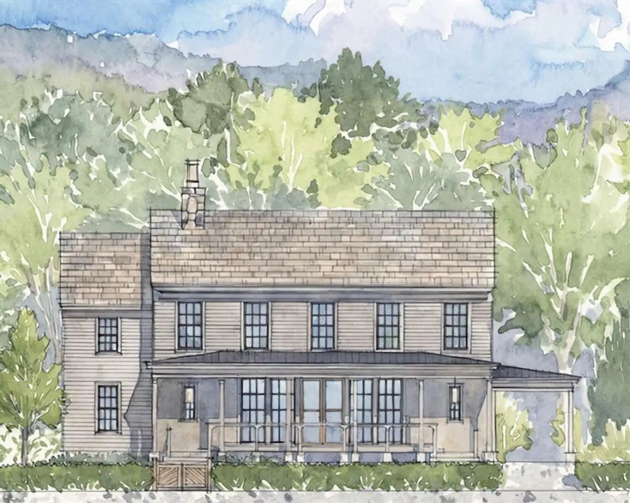 Exterior rendering of this home design in , Clarkesville, GA (Image 2).