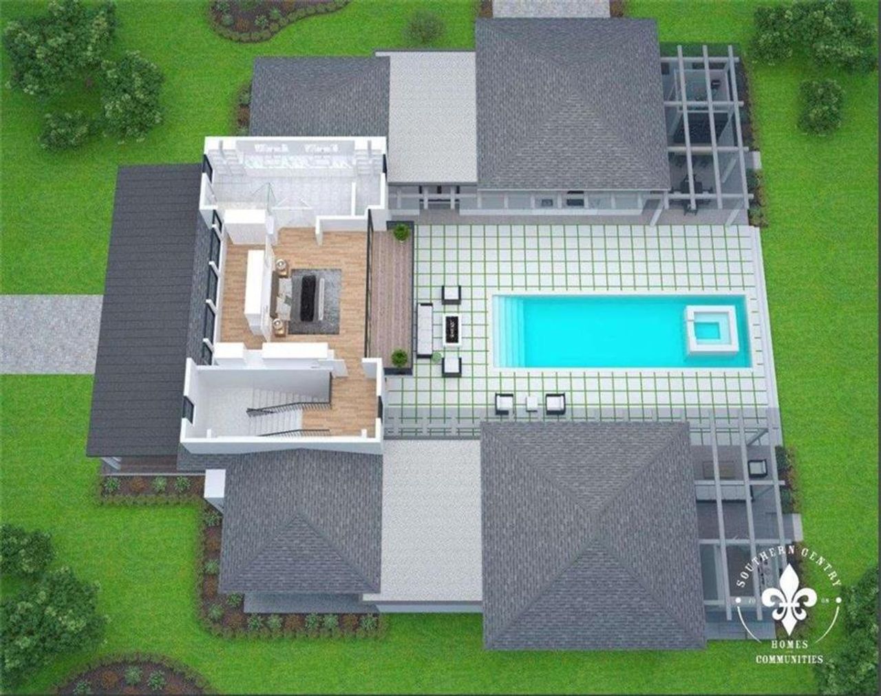 2D floor plan layout of this home in , Cumming, GA (Image 2).