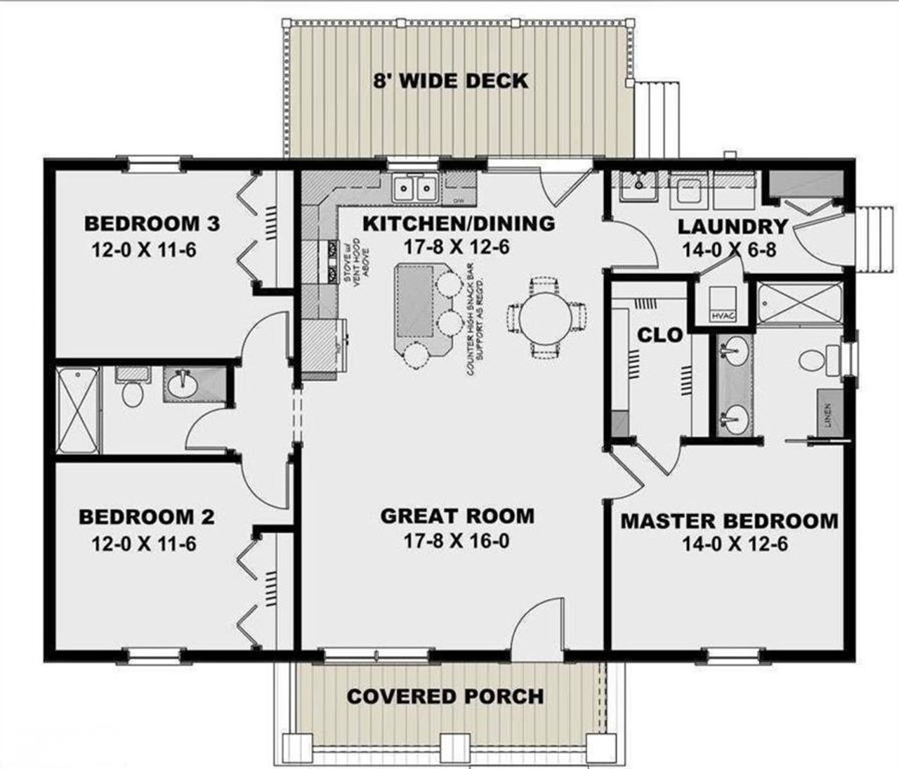 2D floor plan layout of this home in , Buchanan, GA (Image 2).