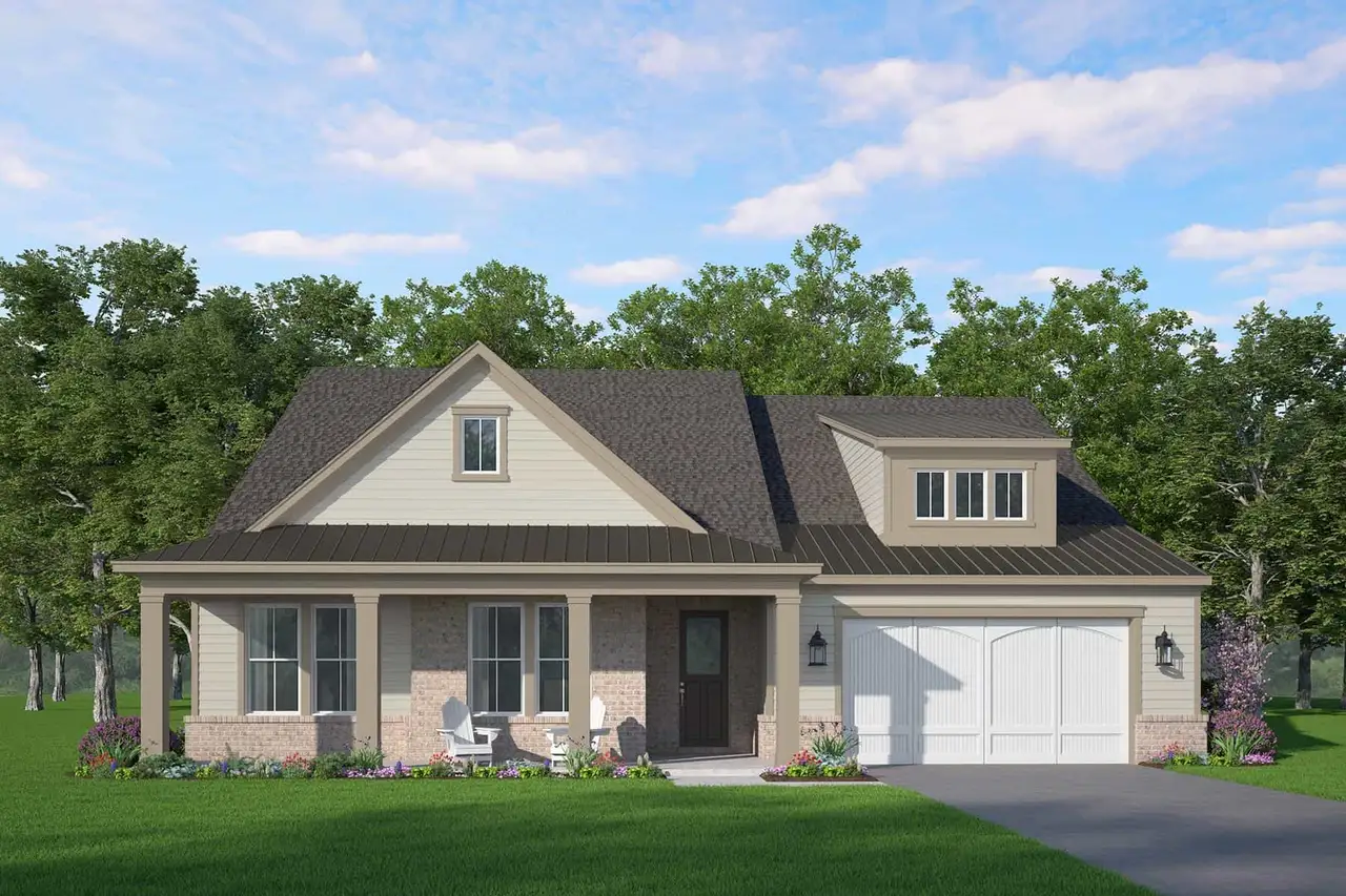 Representative exterior photo of a completed home built from the Carrington by McKinley Homes in Bay Creek Overlook, Loganville, GA (Image 2).