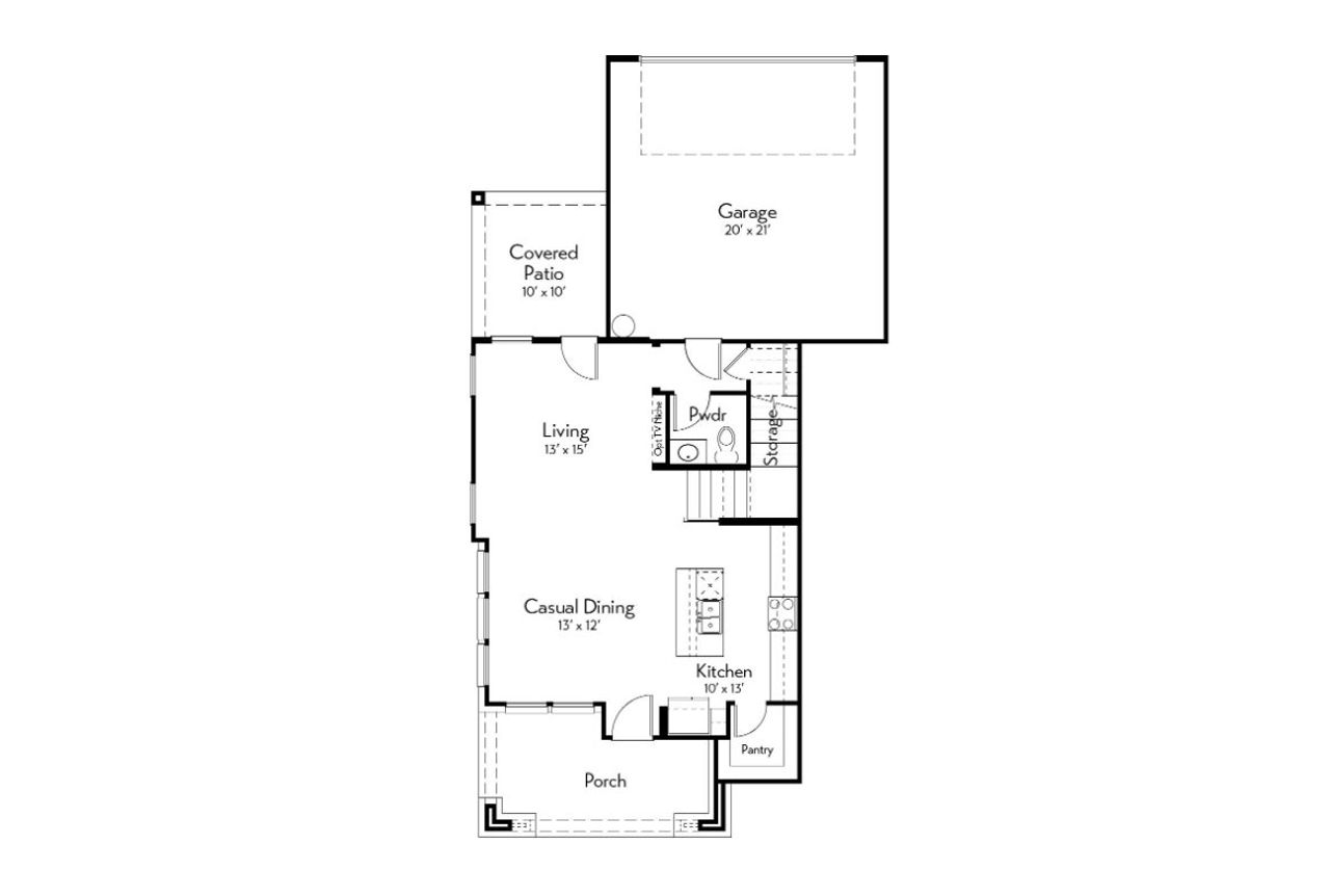 2D floor plan layout of this home in Indigo, Richmond, TX (Image 2).
