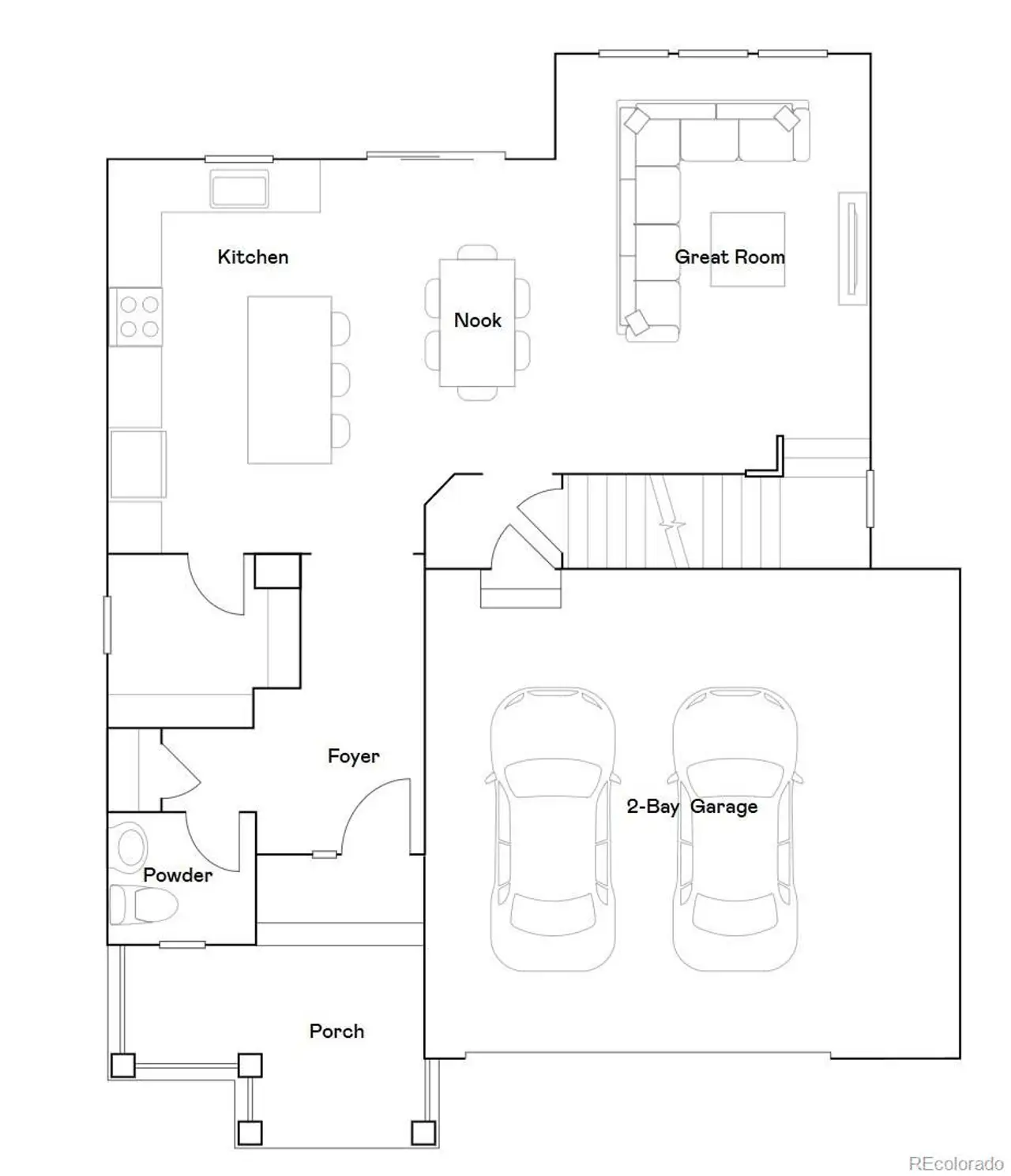 2D floor plan layout of this home in Timber Lark, Fort Collins, CO (Image 2). 2D floor plan layout of this home in Timber Lark, Fort Collins, CO (Image 2).