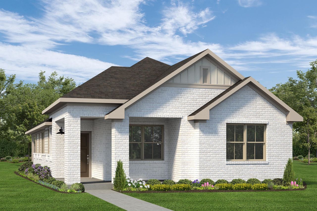 Representative exterior photo of a completed home built from the The Seuss by Autograph Homes in Riceland, Mont Belvieu, TX (Image 2).