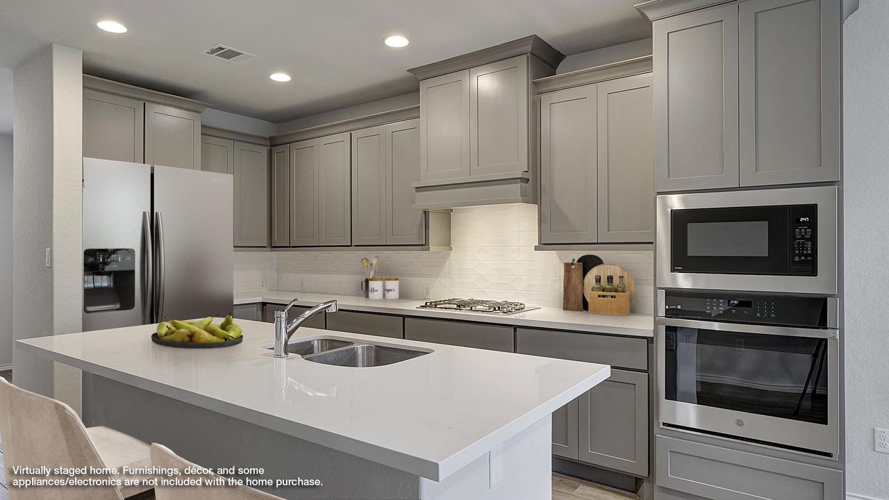 Furnished interior view inside a new home in The Woodlands Hills, Willis (Image 2).