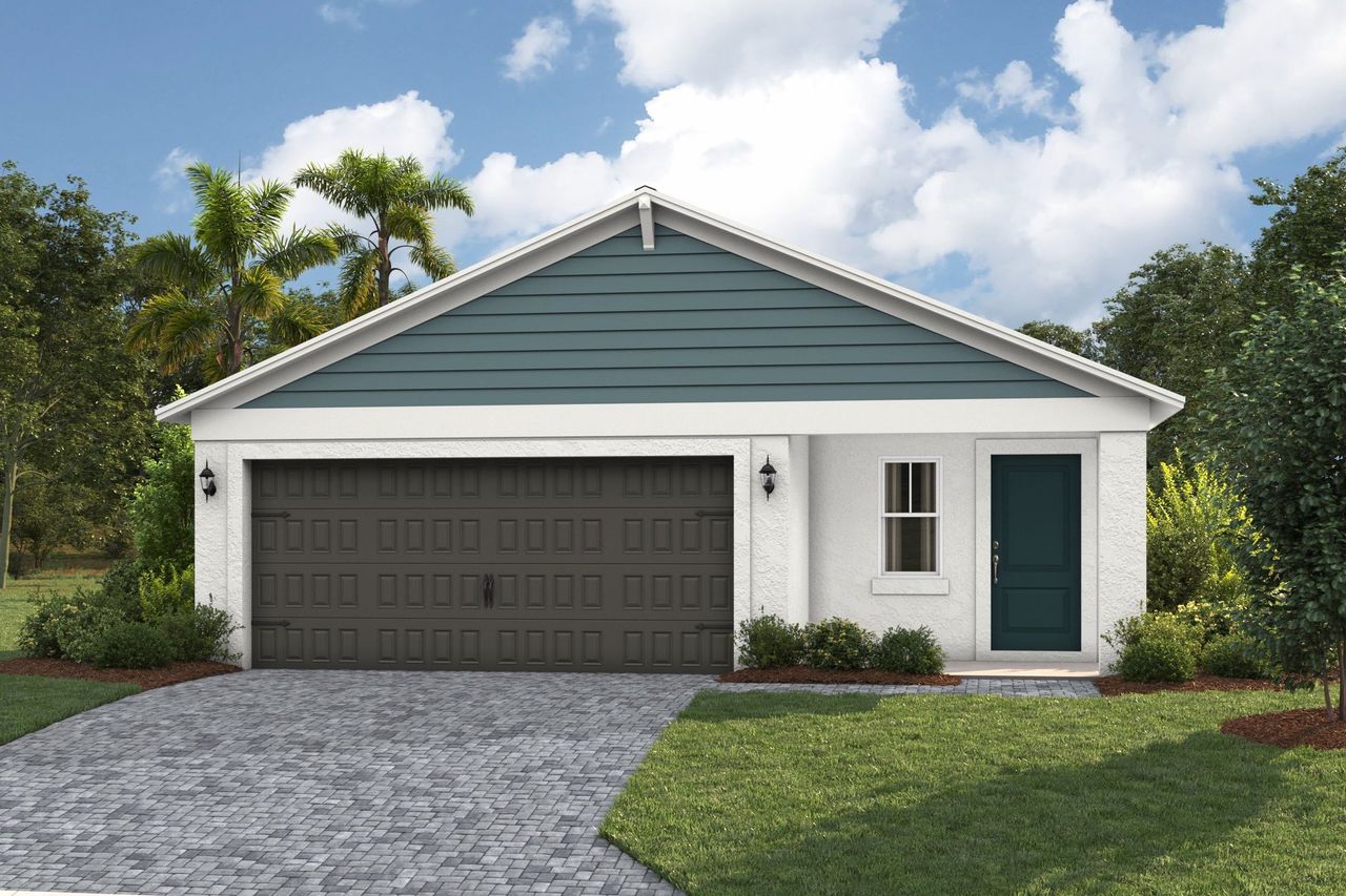 Representative exterior photo of a completed home built from the Magenta by Casa Fresca Homes in Two Rivers, Zephyrhills, FL (Image 2).