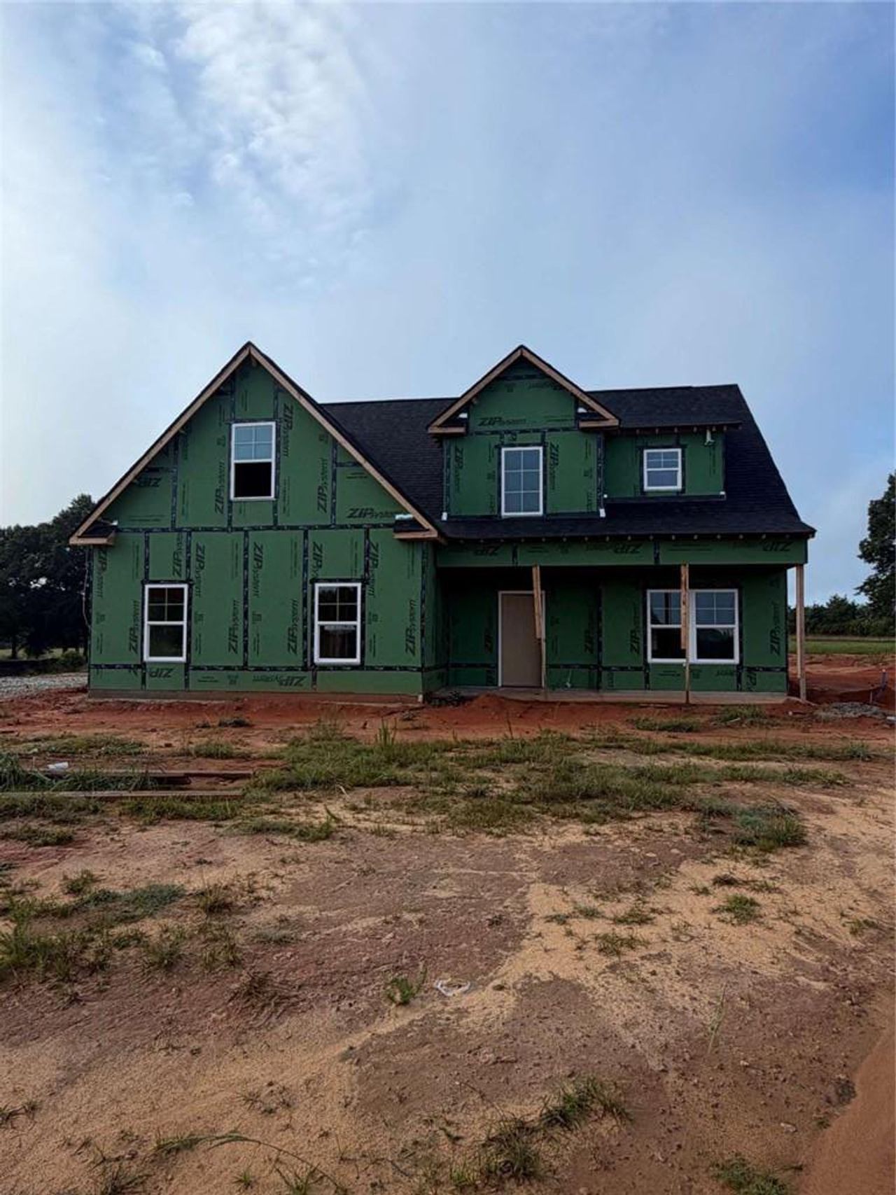 In-progress construction of a new home in , Locust Grove, GA (Image 2).