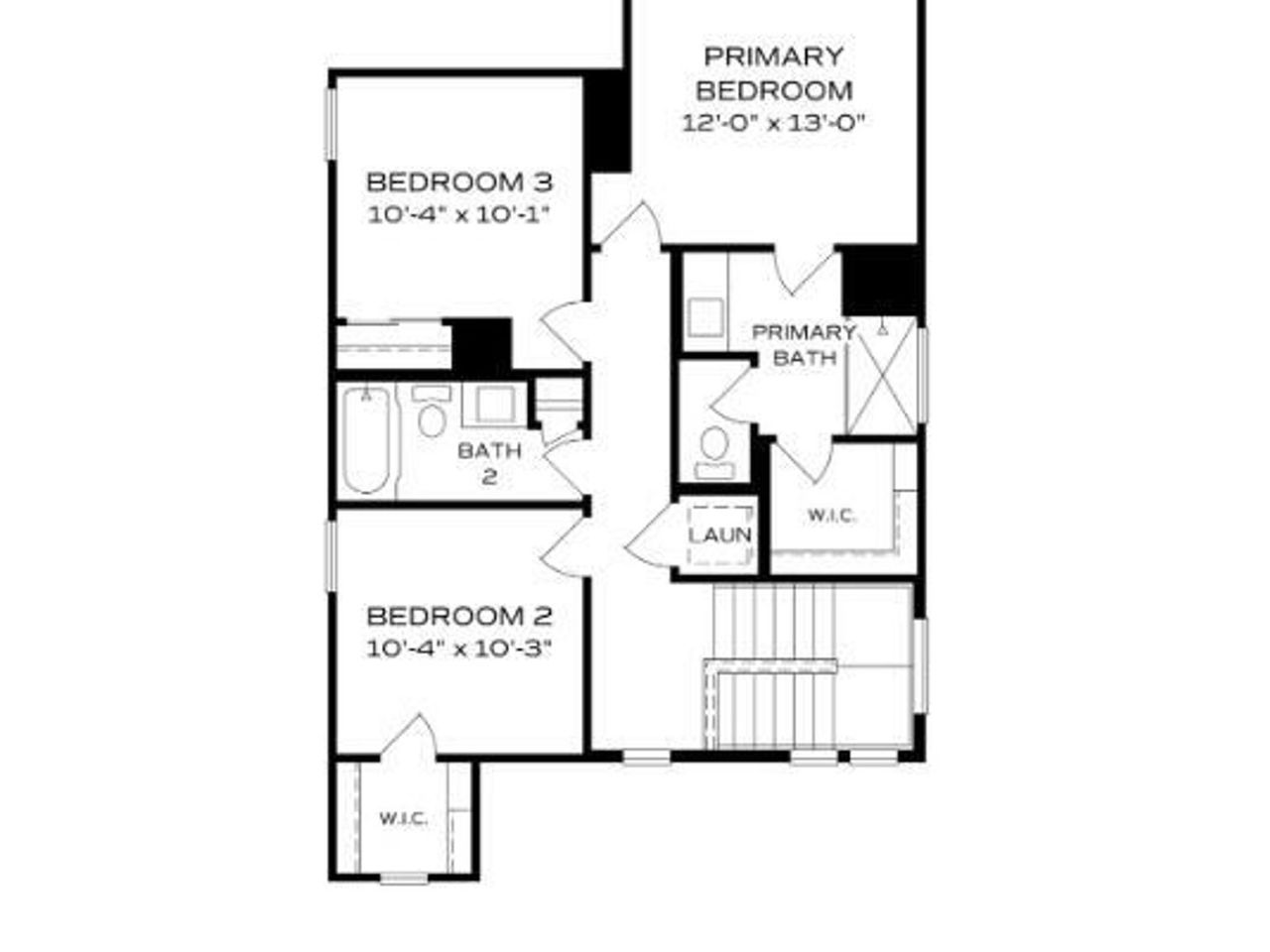 2D floor plan layout of this home in South Ranch Southern Collection, Prescott, AZ (Image 2).