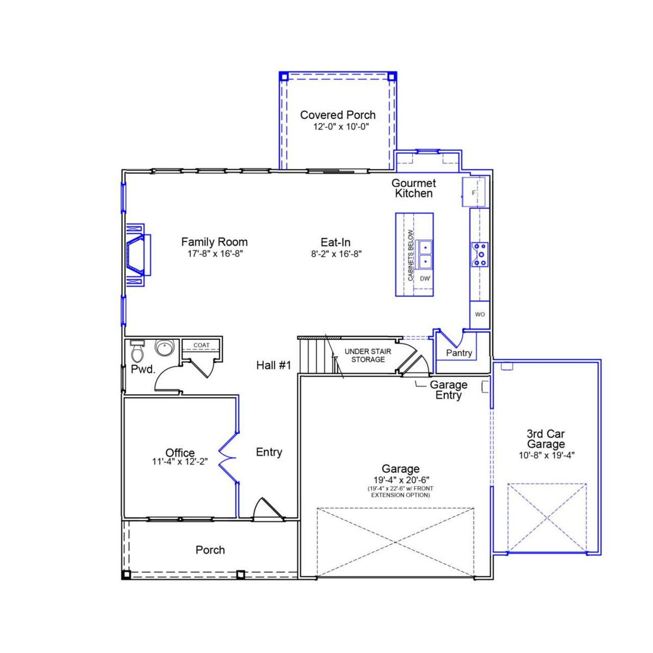 2D floor plan layout of this home in Rogers Spring, Graham, NC (Image 2).