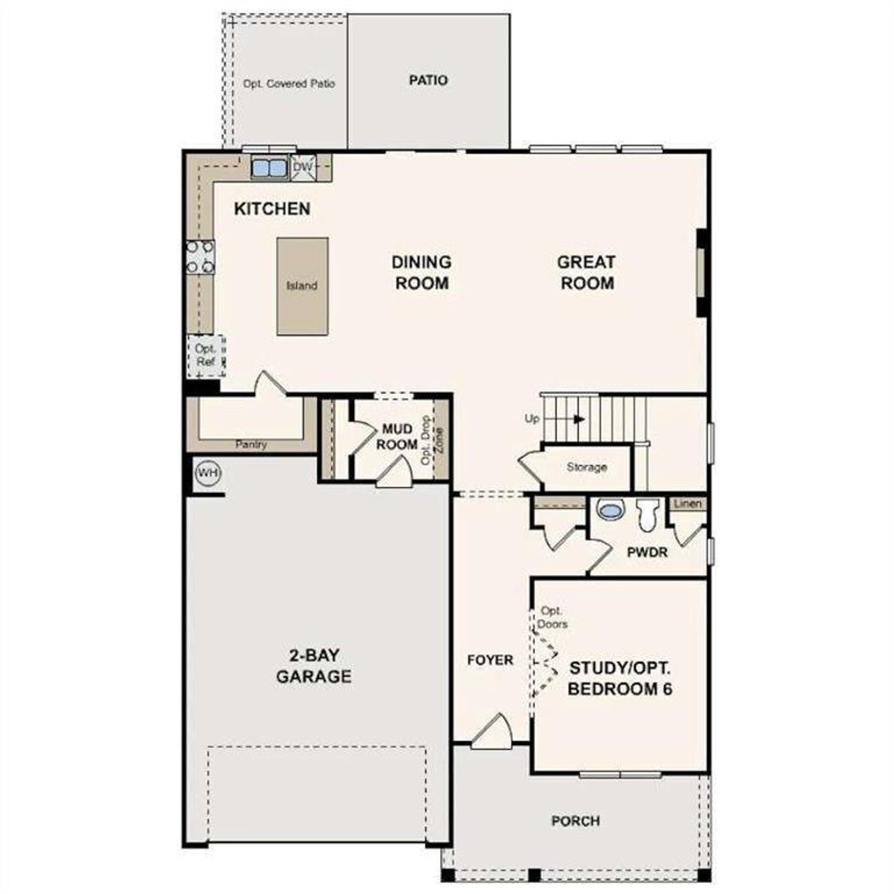 2D floor plan layout of this home in Reserve at Gum Springs, Jefferson, GA (Image 2). 2D floor plan layout of this home in Reserve at Gum Springs, Jefferson, GA (Image 2).