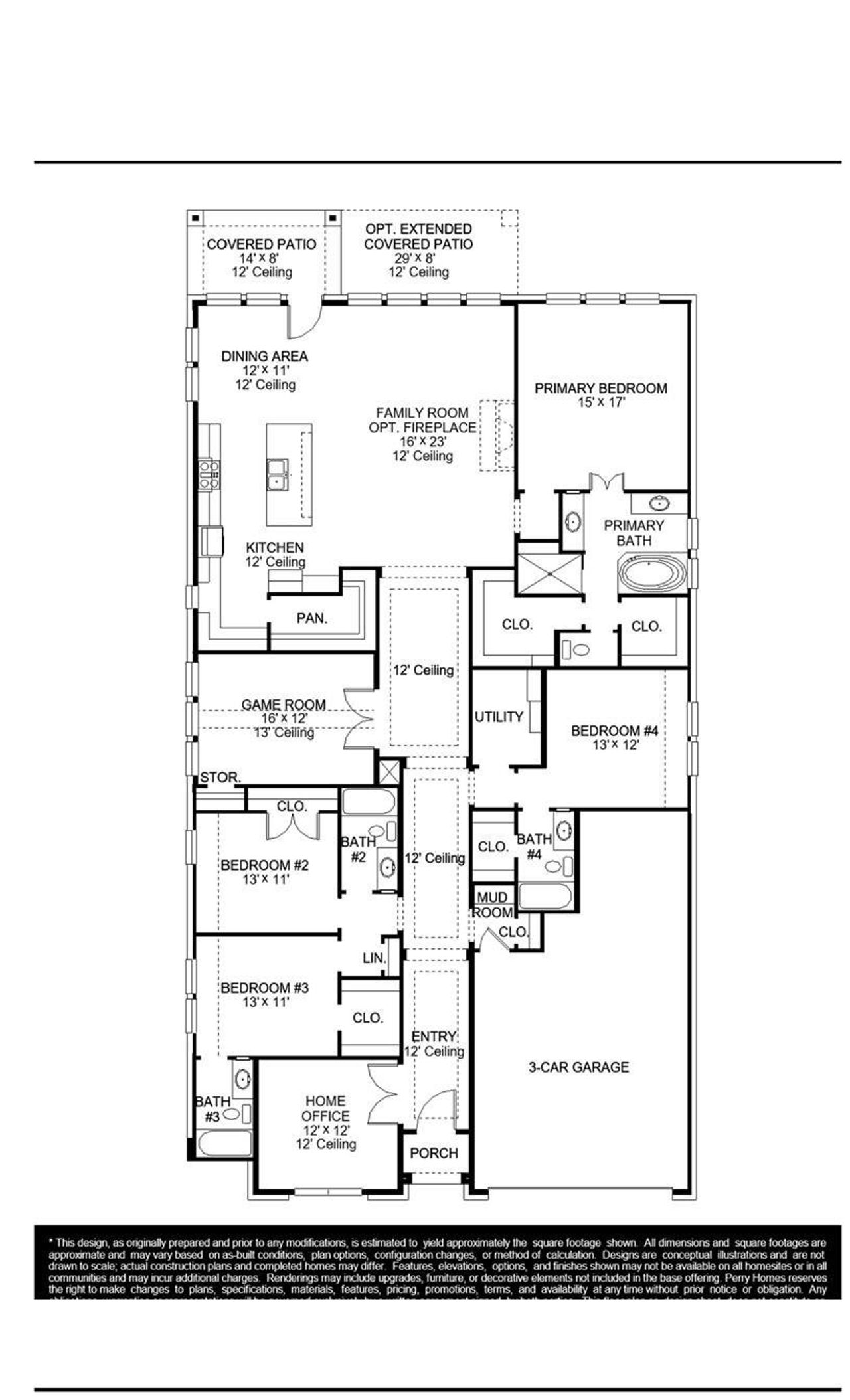 2D floor plan layout of this home in Sienna, Missouri City, TX (Image 2). 2D floor plan layout of this home in Sienna, Missouri City, TX (Image 2).
