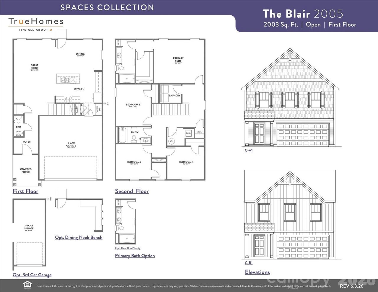 2D floor plan layout of this home in Autumn Ridge, High Shoals, NC (Image 2).