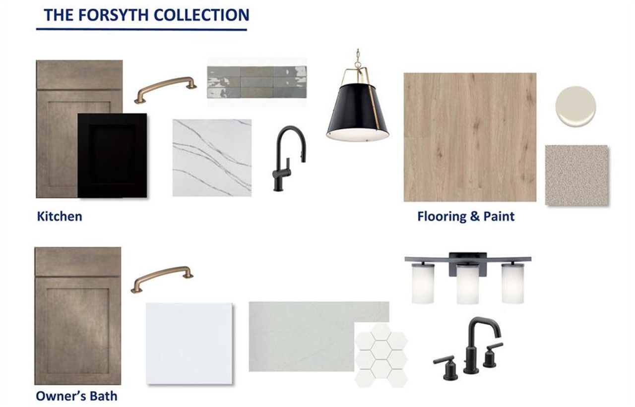 Sample of building materials used in homes in Settingdown Farms, Cumming (Image 2).