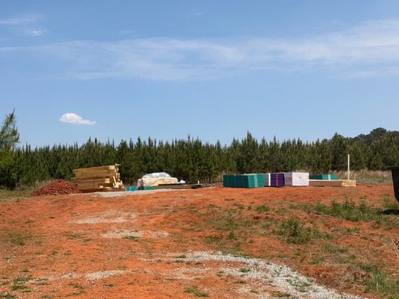 Site preparation for new homesites in The Dairy, Hogansville (Image 2).