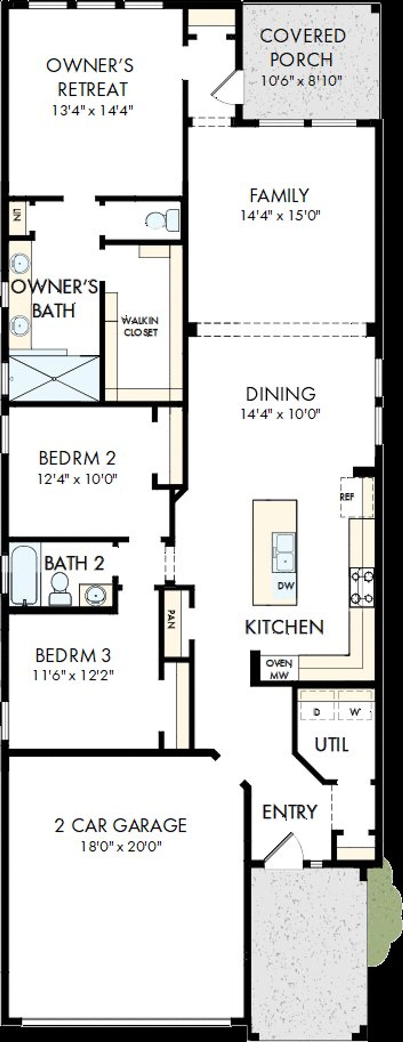 2D floor plan layout of this home in South Brook, Leander, TX (Image 2). 2D floor plan layout of this home in South Brook, Leander, TX (Image 2).