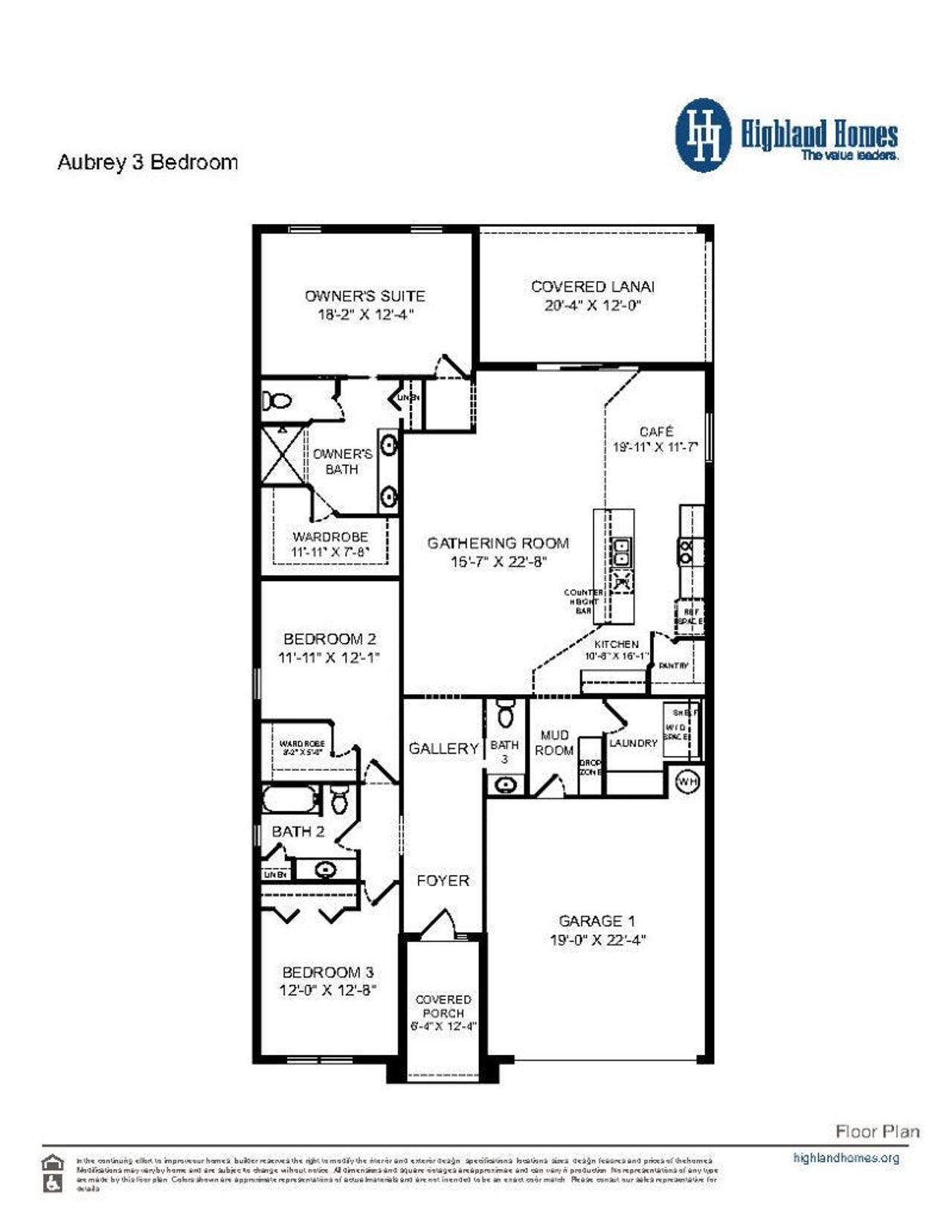 Aubrey - Home Layout