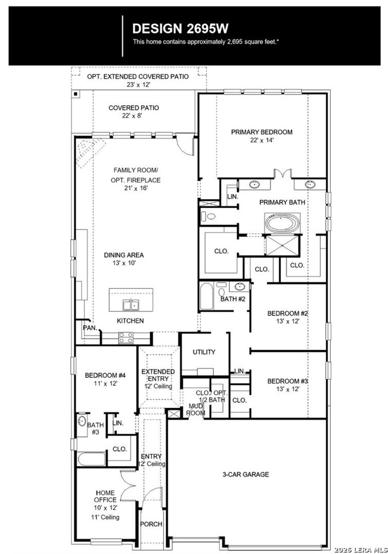 2D floor plan layout of this home in The Ranches at Creekside, Boerne, TX (Image 2). 2D floor plan layout of this home in The Ranches at Creekside, Boerne, TX (Image 2).