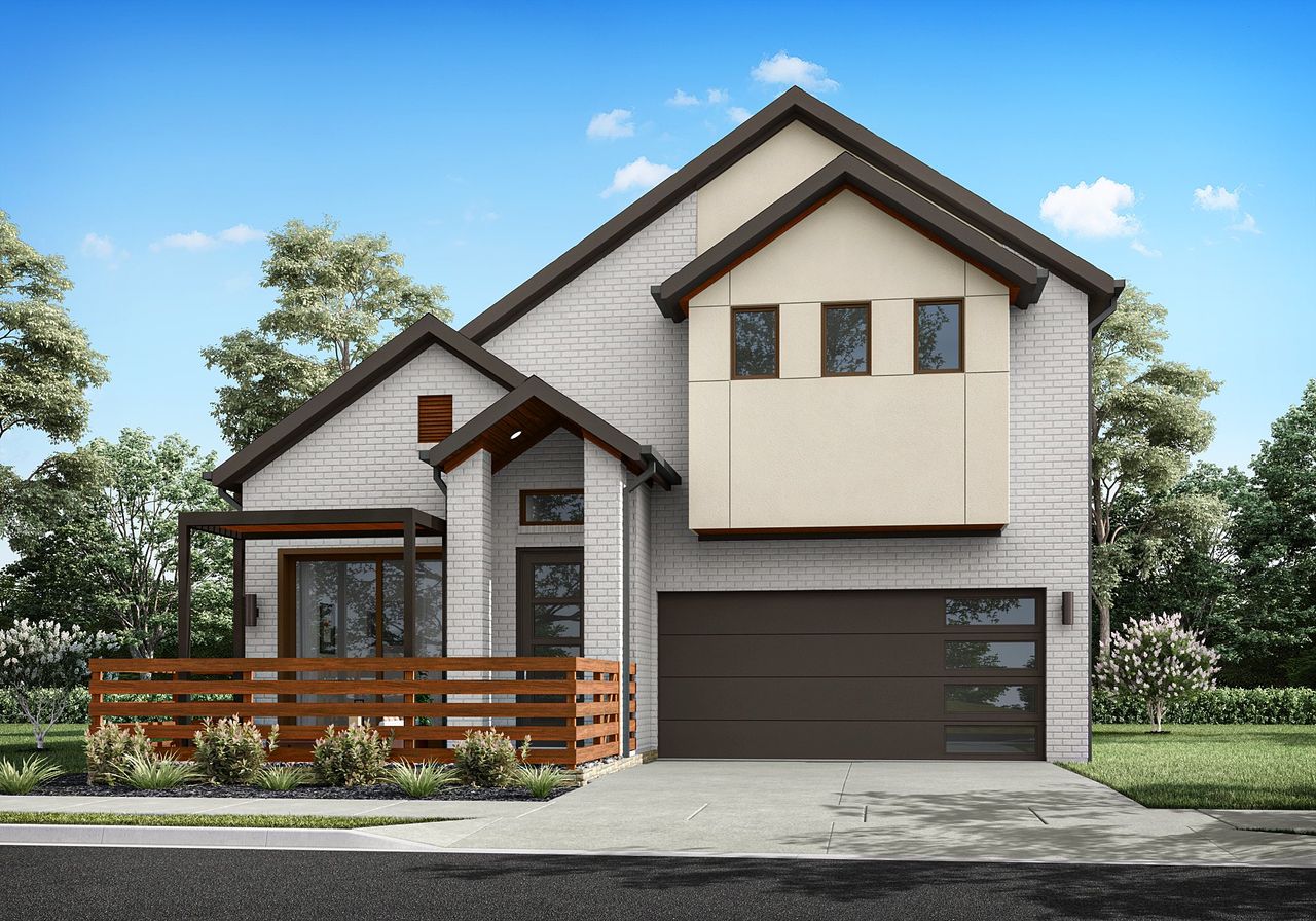Representative exterior photo of a completed home built from the Redbud by Grenadier Homes in Willow Grove Single-Family Homes, Melissa, TX (Image 2).