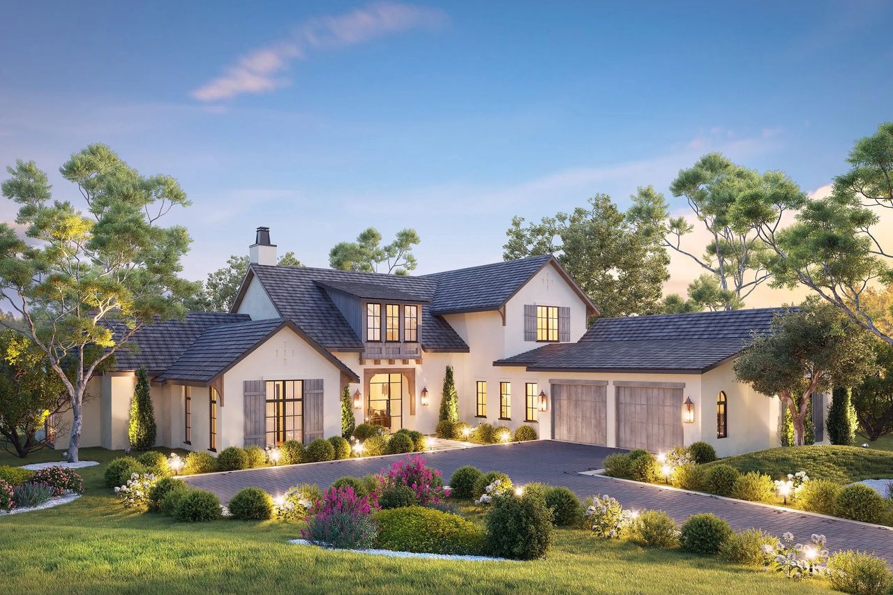 Exterior rendering of this home design in Amarra - Barton Creek, Austin, TX (Image 2). Exterior rendering of this home design in Amarra - Barton Creek, Austin, TX (Image 2).