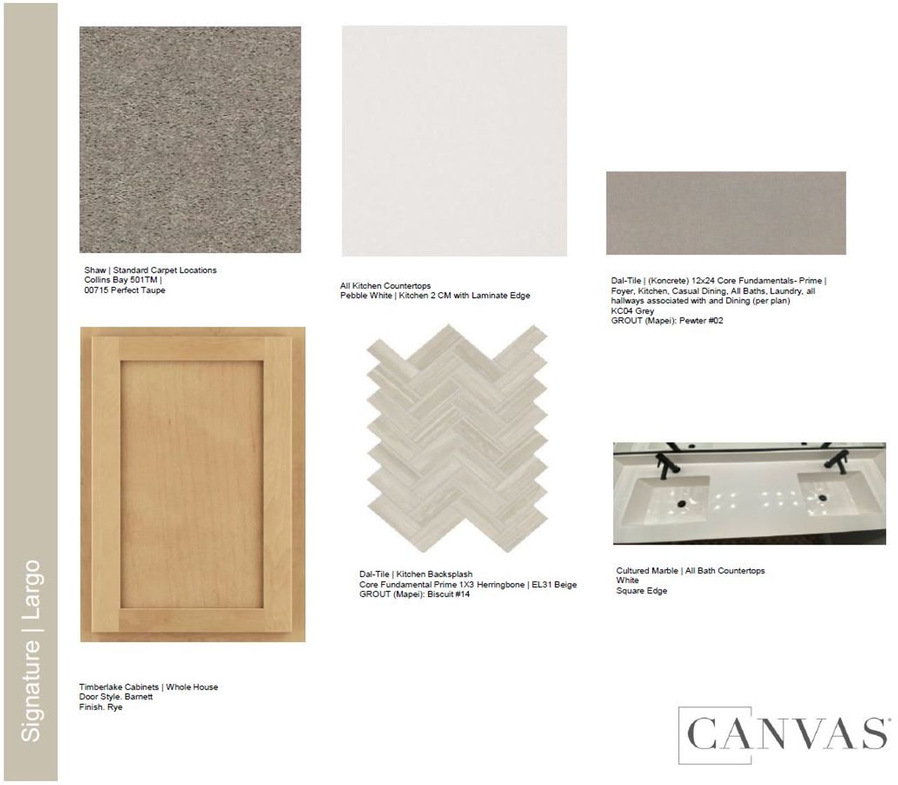 Sample of building materials used in homes in Ladera Trails, Queen Creek (Image 2).