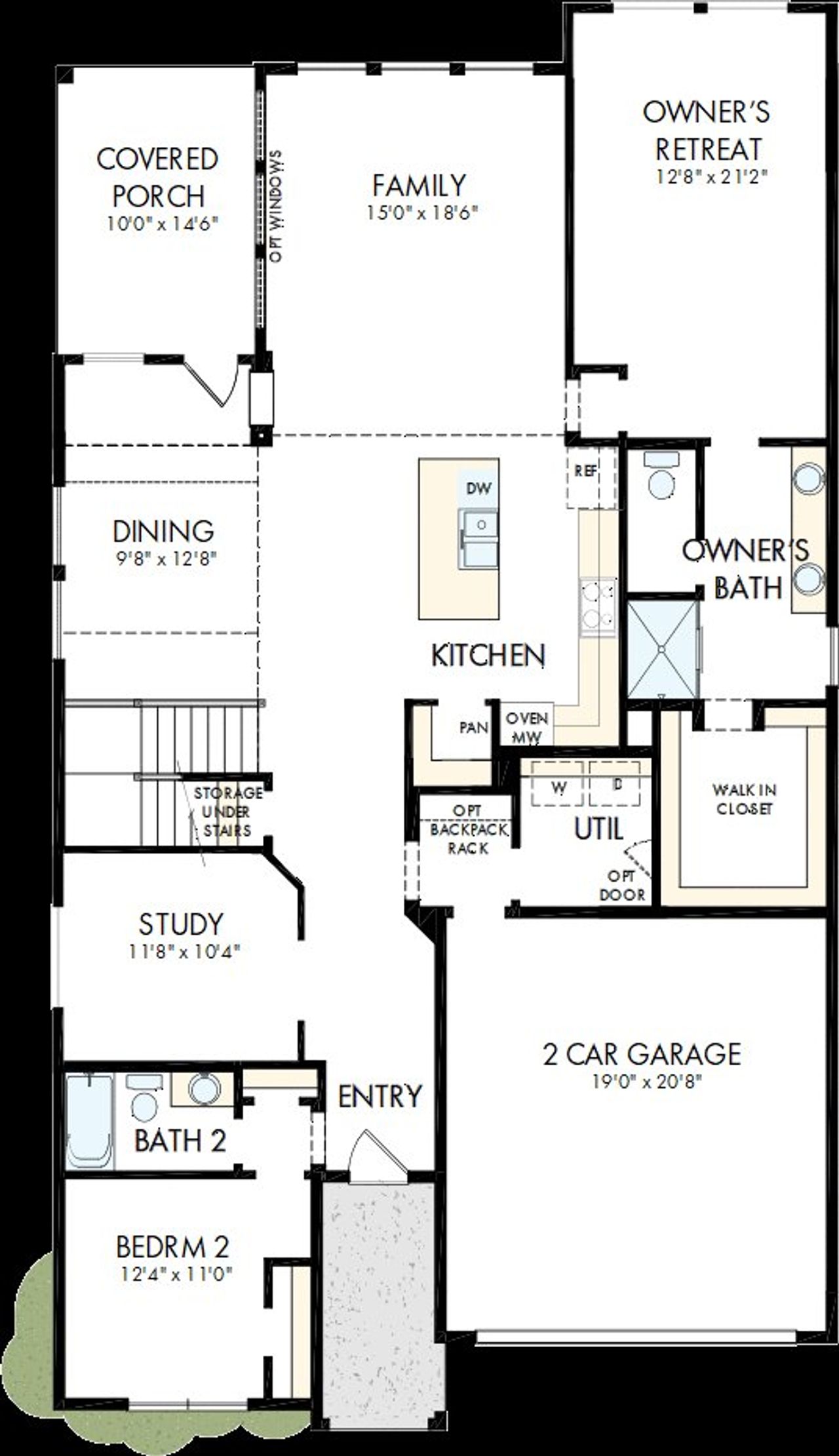 2D floor plan layout of this home in Sandbrock Ranch, Aubrey, TX (Image 2). 2D floor plan layout of this home in Sandbrock Ranch, Aubrey, TX (Image 2).